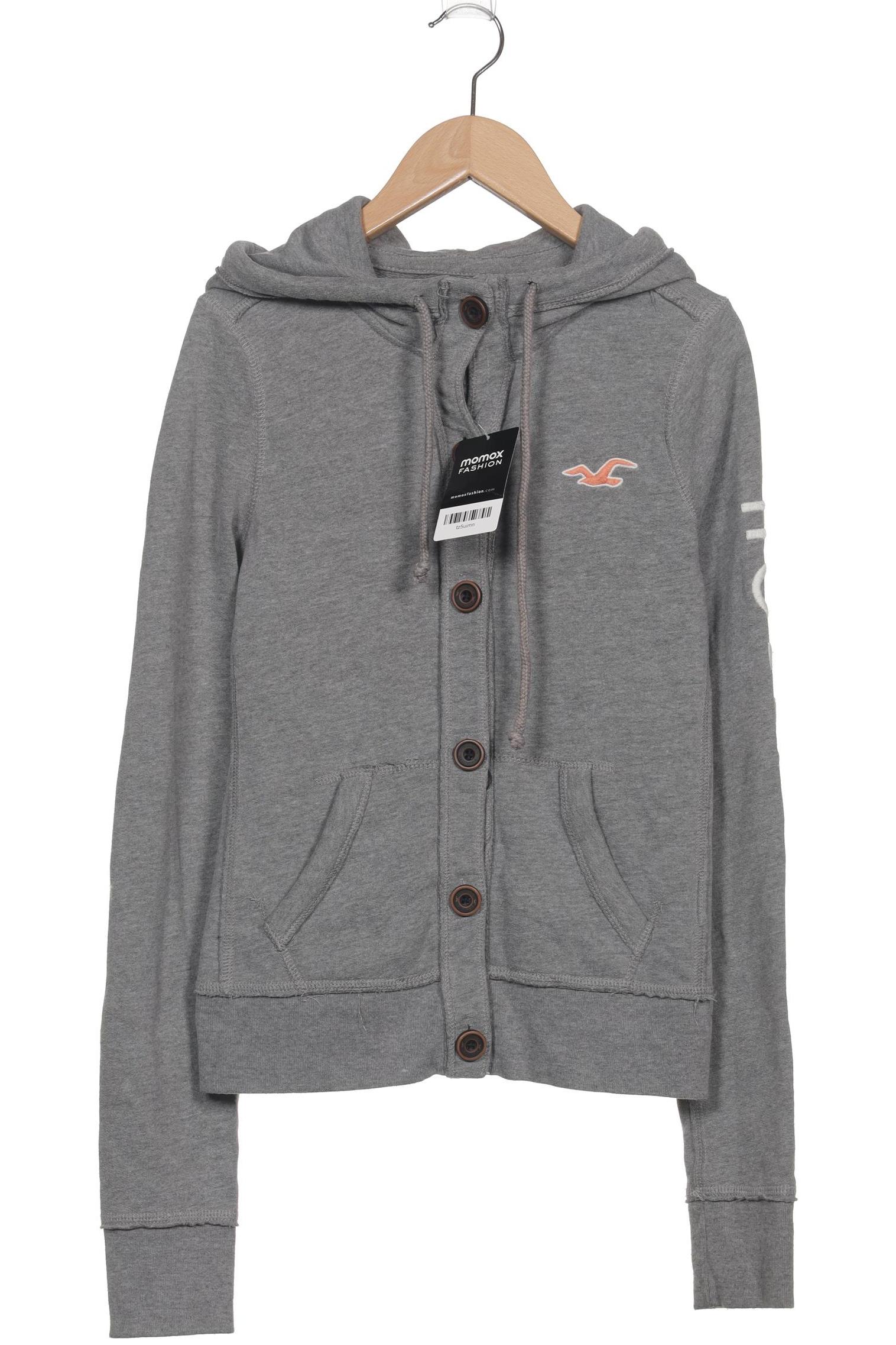 

Hollister Damen Kapuzenpullover, grau, Gr. 36