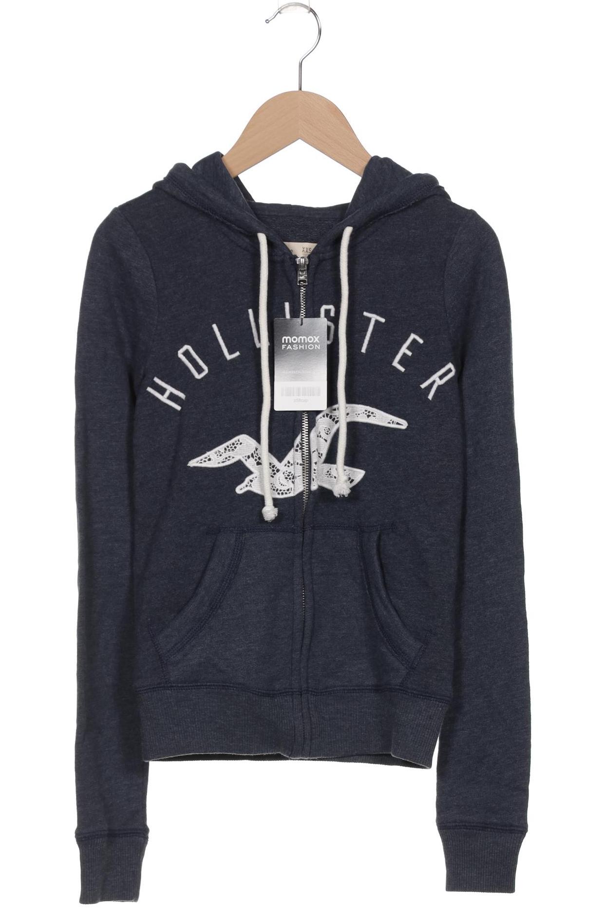 

Hollister Damen Kapuzenpullover, blau, Gr. 32