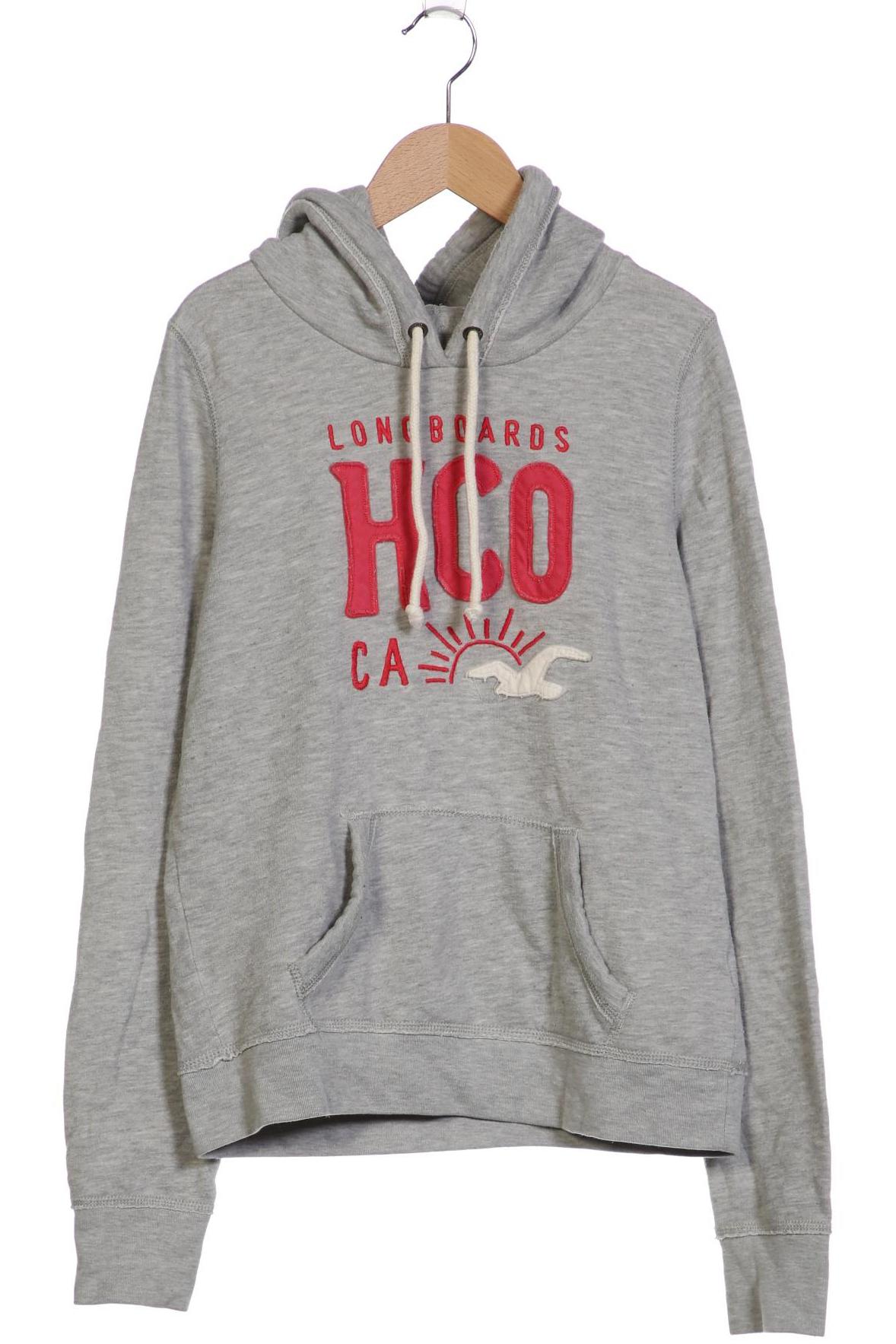 

Hollister Damen Kapuzenpullover, grau, Gr. 42