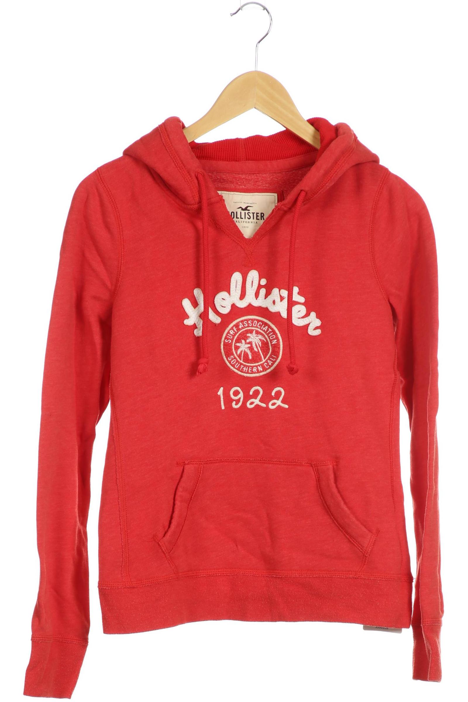 

Hollister Damen Kapuzenpullover, rot, Gr. 38