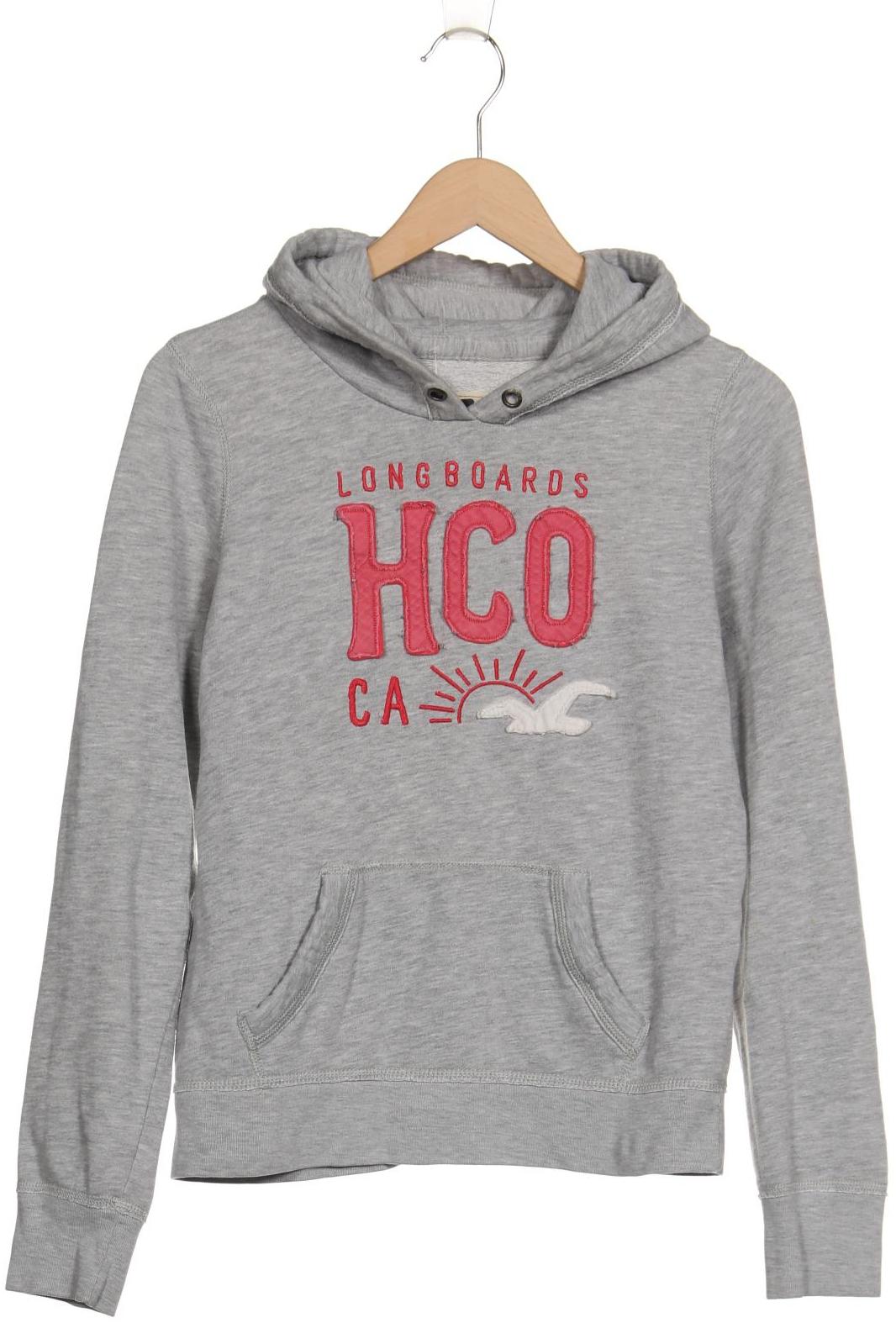 

Hollister Damen Kapuzenpullover, grau, Gr. 42