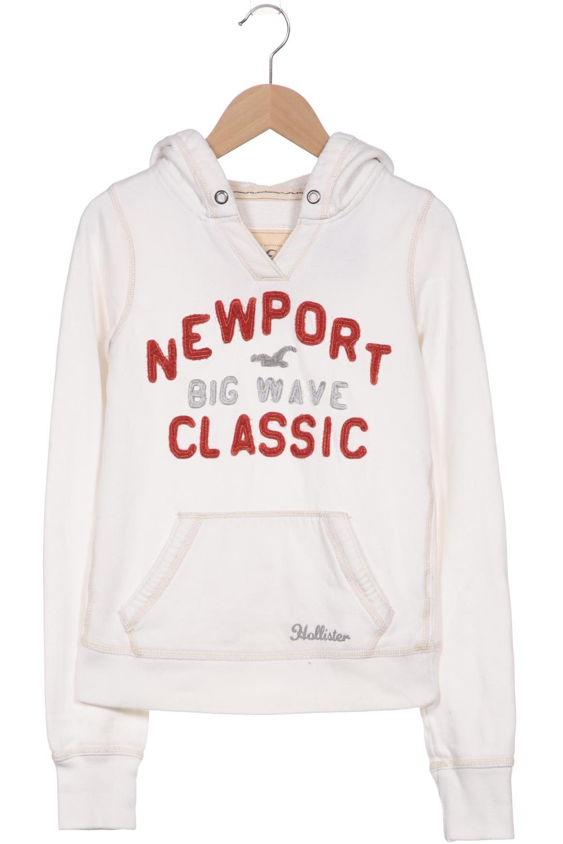 

Hollister Damen Kapuzenpullover, weiß, Gr. 34