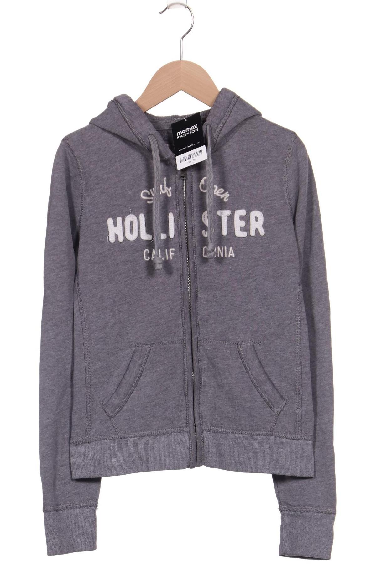

Hollister Damen Kapuzenpullover, grau, Gr. 36