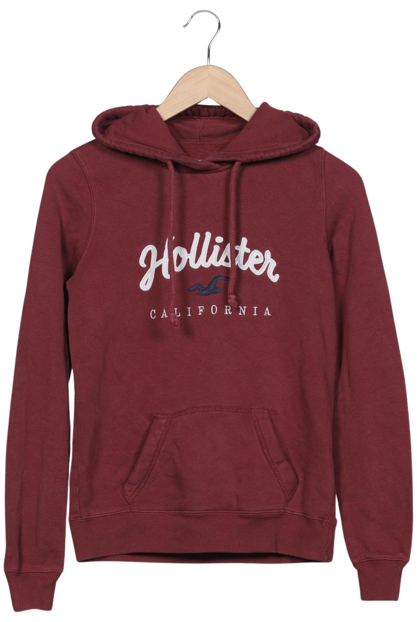 

Hollister Damen Kapuzenpullover, bordeaux, Gr. 34