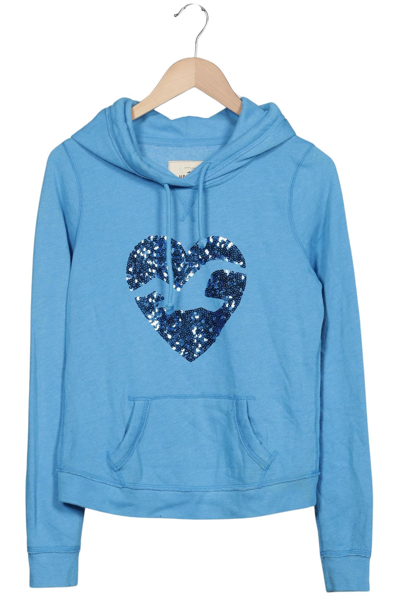 

Hollister Damen Kapuzenpullover, hellblau, Gr. 38