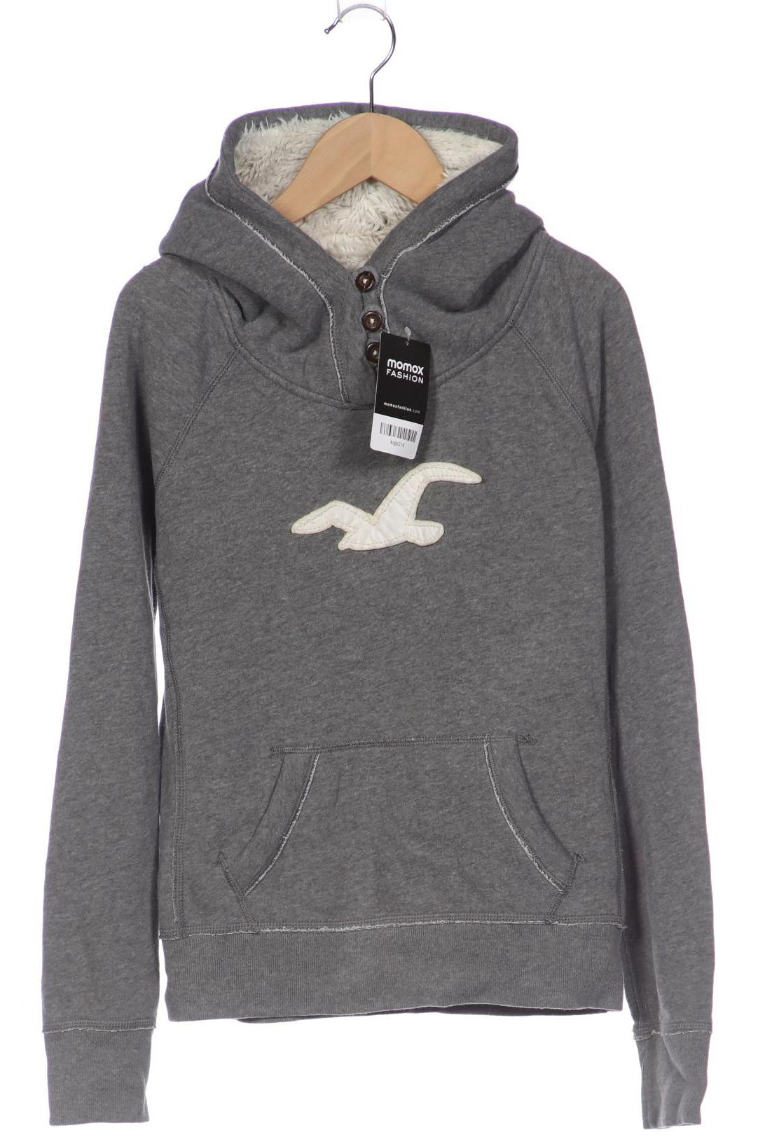 

Hollister Damen Kapuzenpullover, grau, Gr. 38