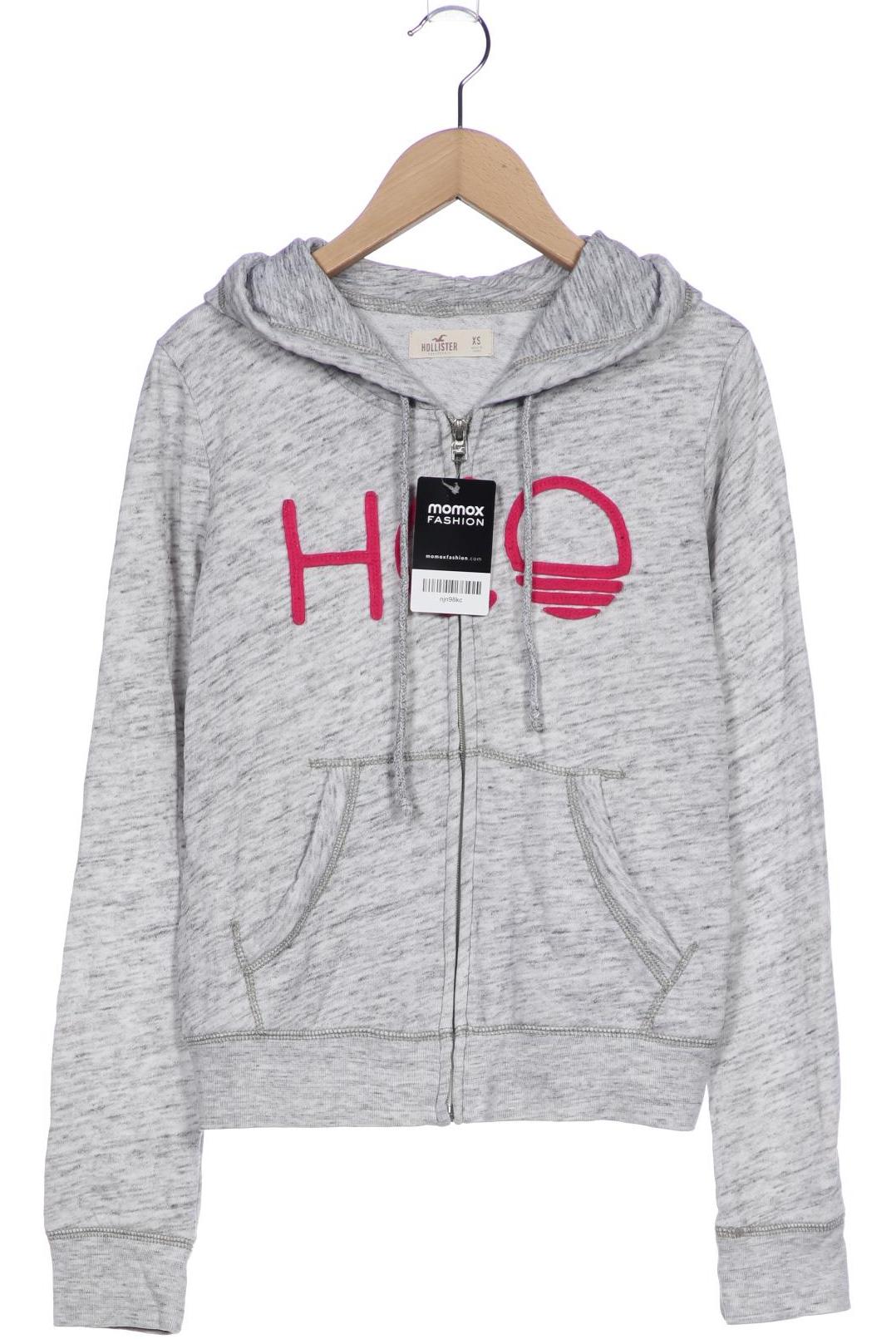 

Hollister Damen Kapuzenpullover, grau, Gr. 34