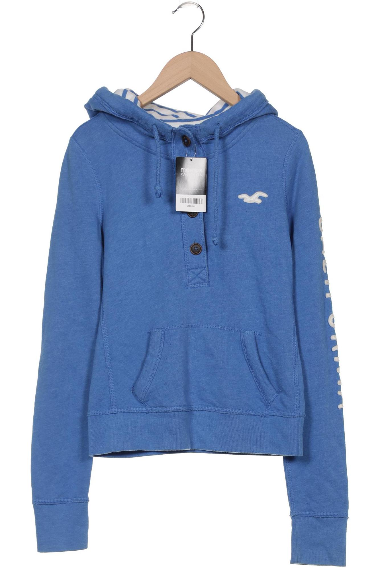 

Hollister Damen Kapuzenpullover, blau, Gr. 34
