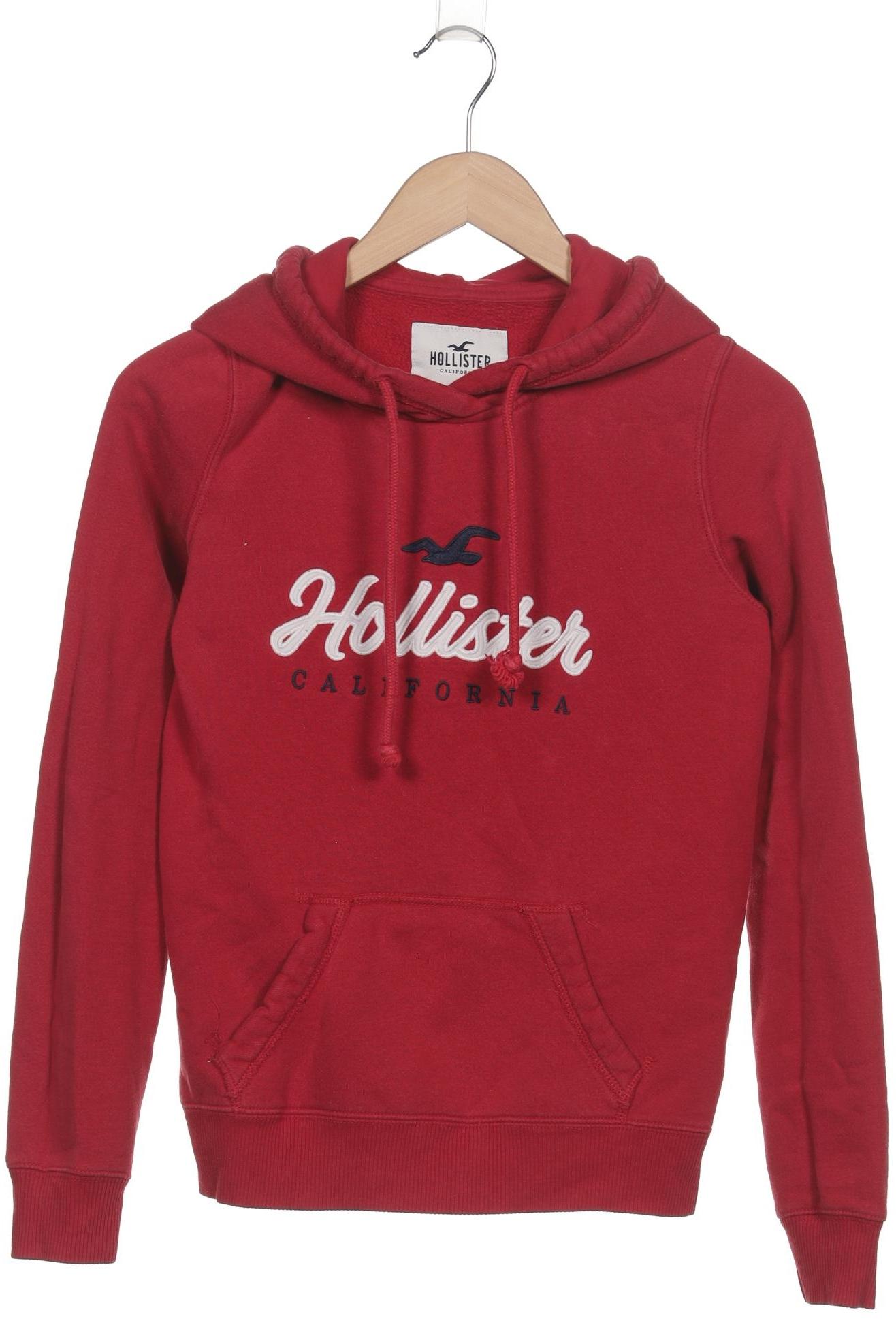 

Hollister Damen Kapuzenpullover, rot, Gr. 34