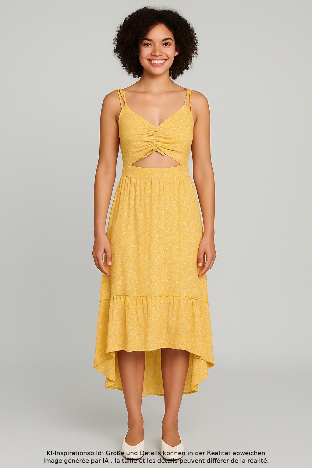 

Hollister Damen Kleid, gelb, Gr. 36