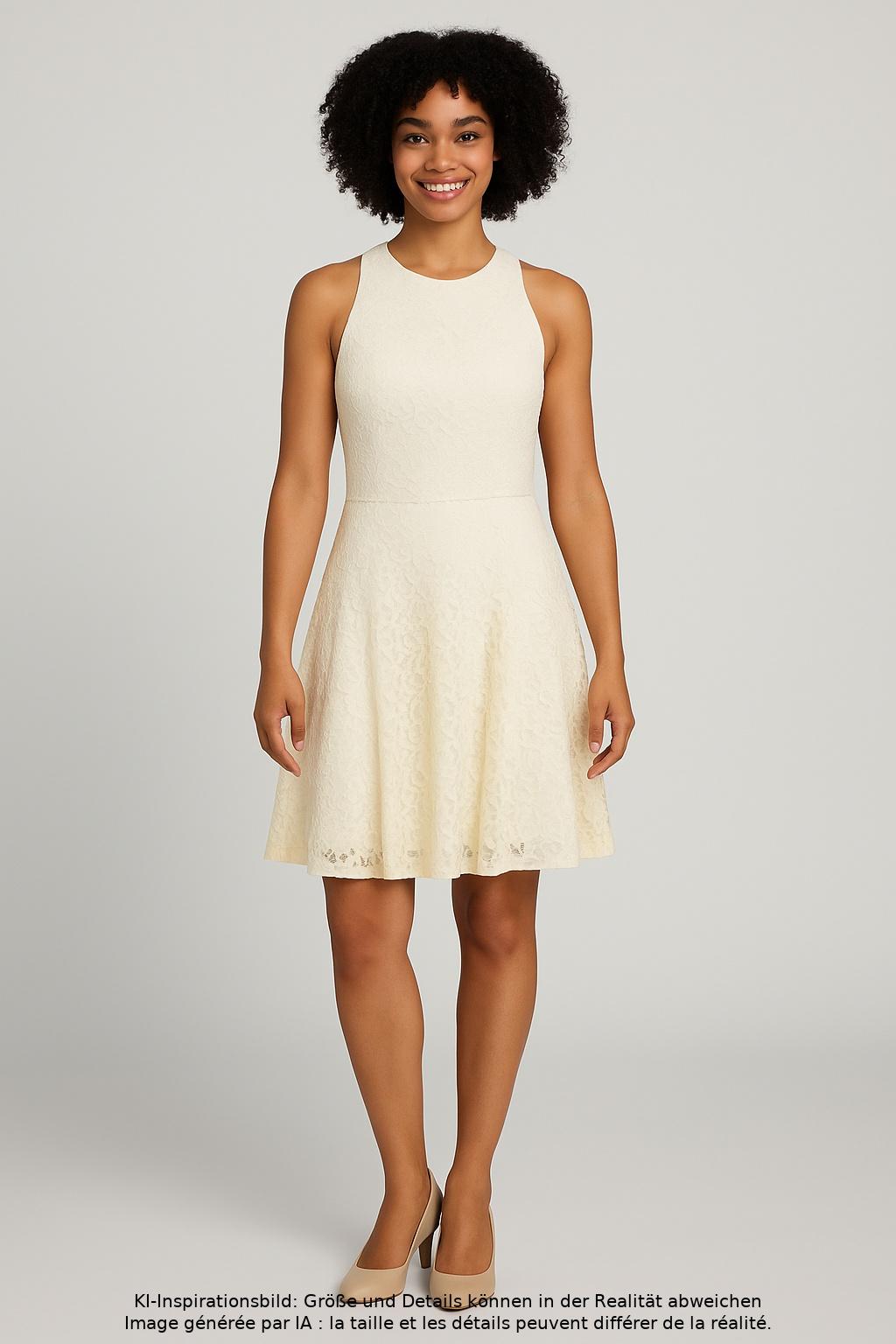 

Hollister Damen Kleid, cremeweiß, Gr. 36