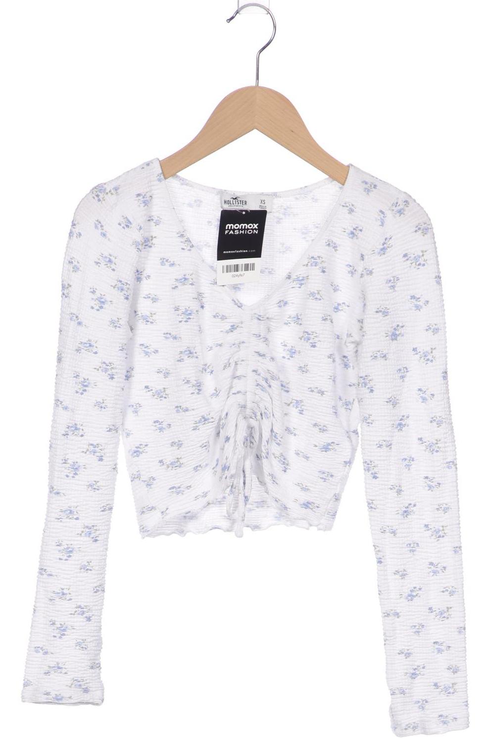 

Hollister Damen Langarmshirt, weiß, Gr. 34