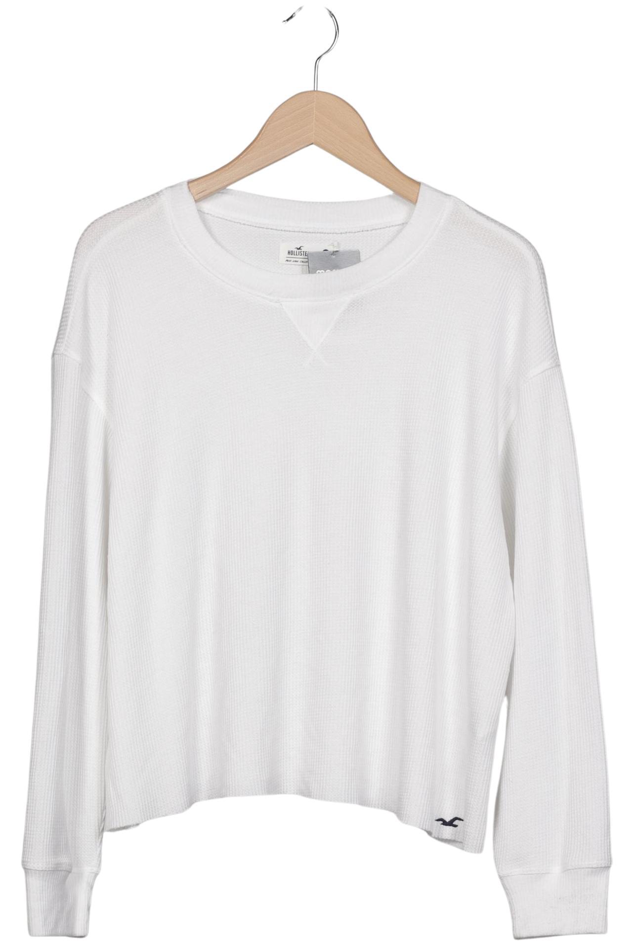 

Hollister Damen Langarmshirt, weiß, Gr. 38