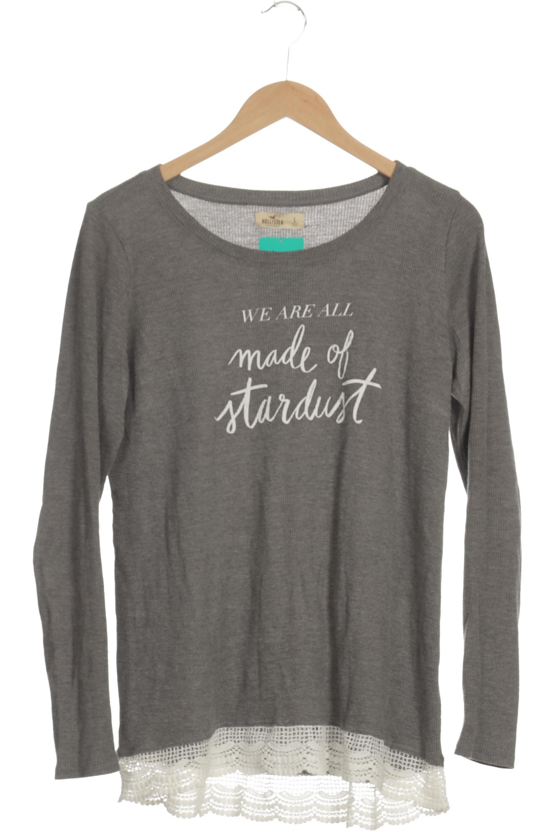 

Hollister Damen Langarmshirt, grau, Gr.