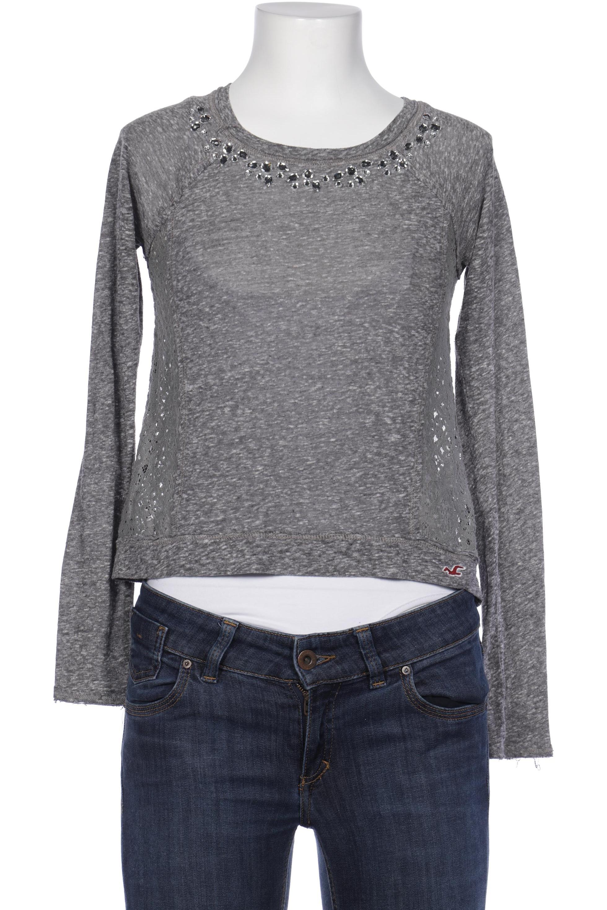 

Hollister Damen Langarmshirt, grau