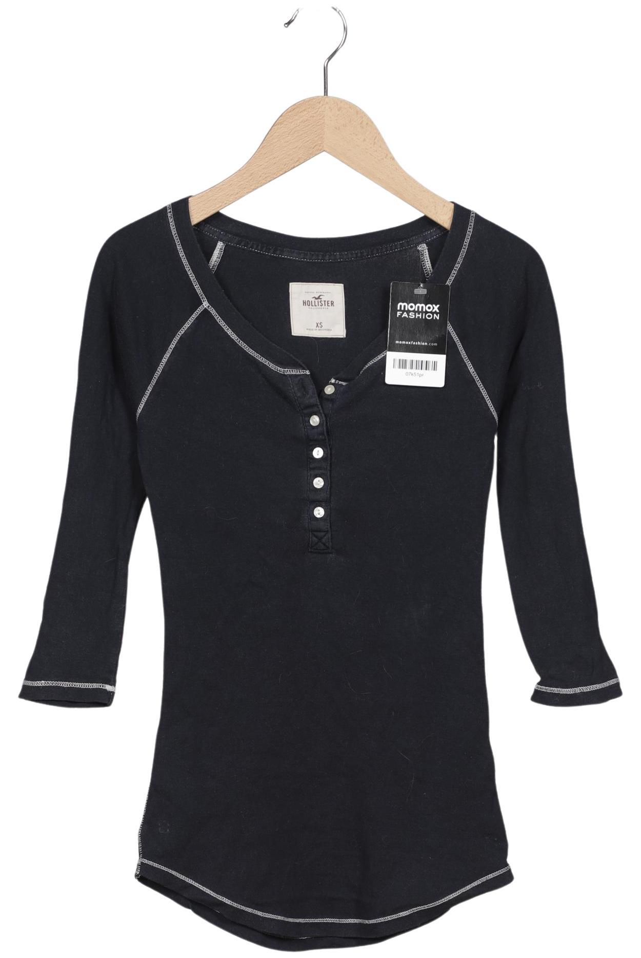 

Hollister Damen Langarmshirt, marineblau, Gr. 34