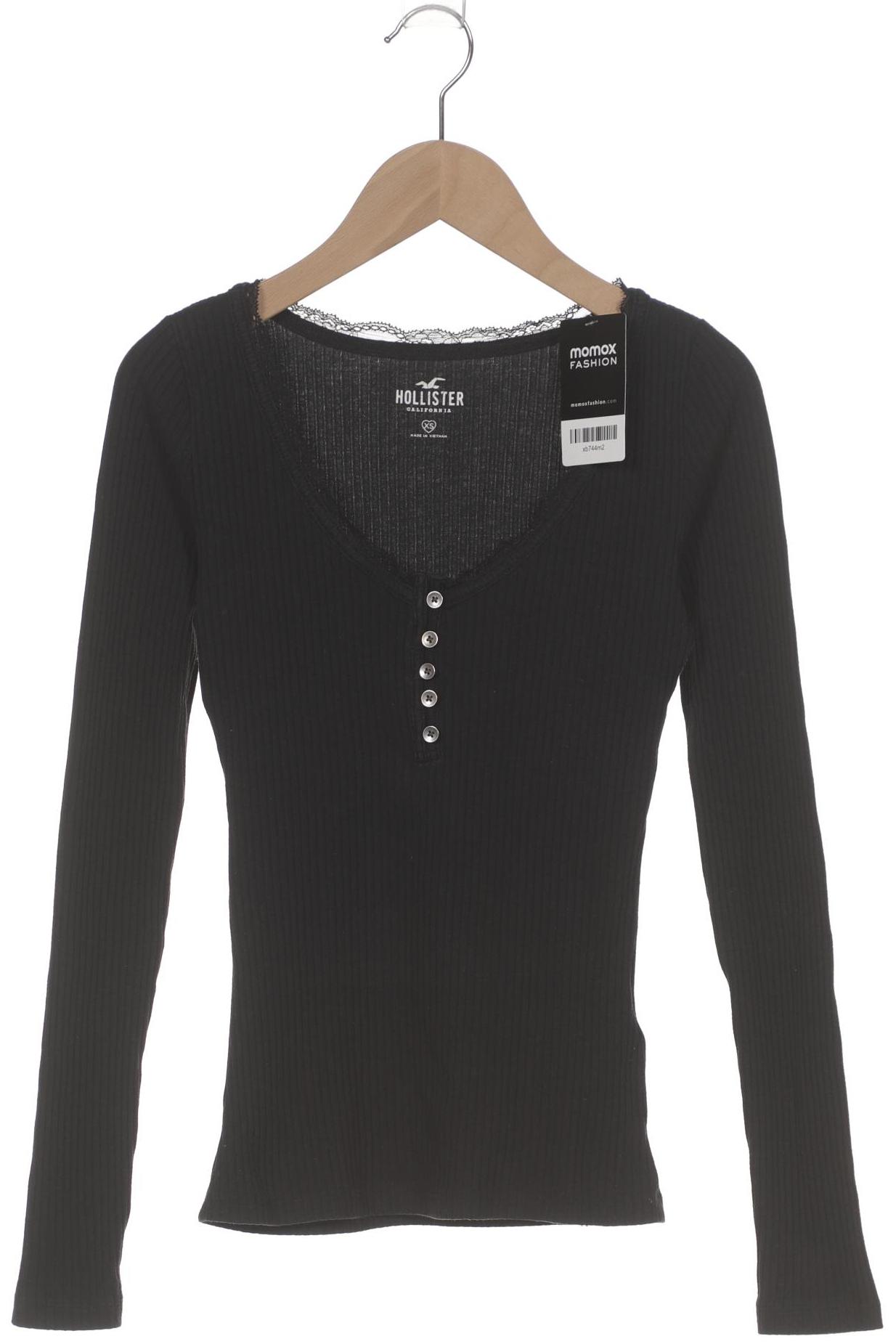 

Hollister Damen Langarmshirt, schwarz, Gr. 34