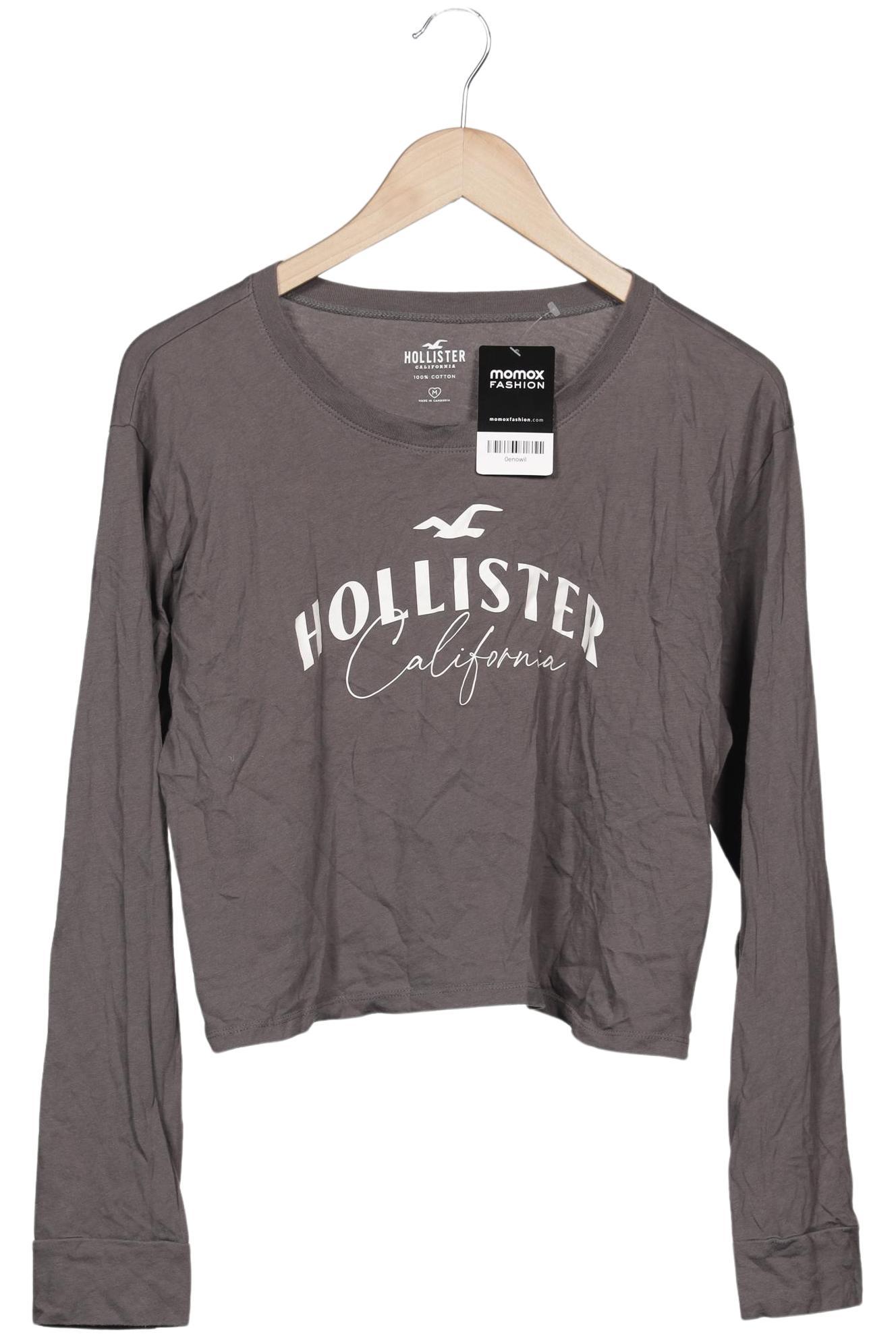 

Hollister Damen Langarmshirt, grau, Gr. 38