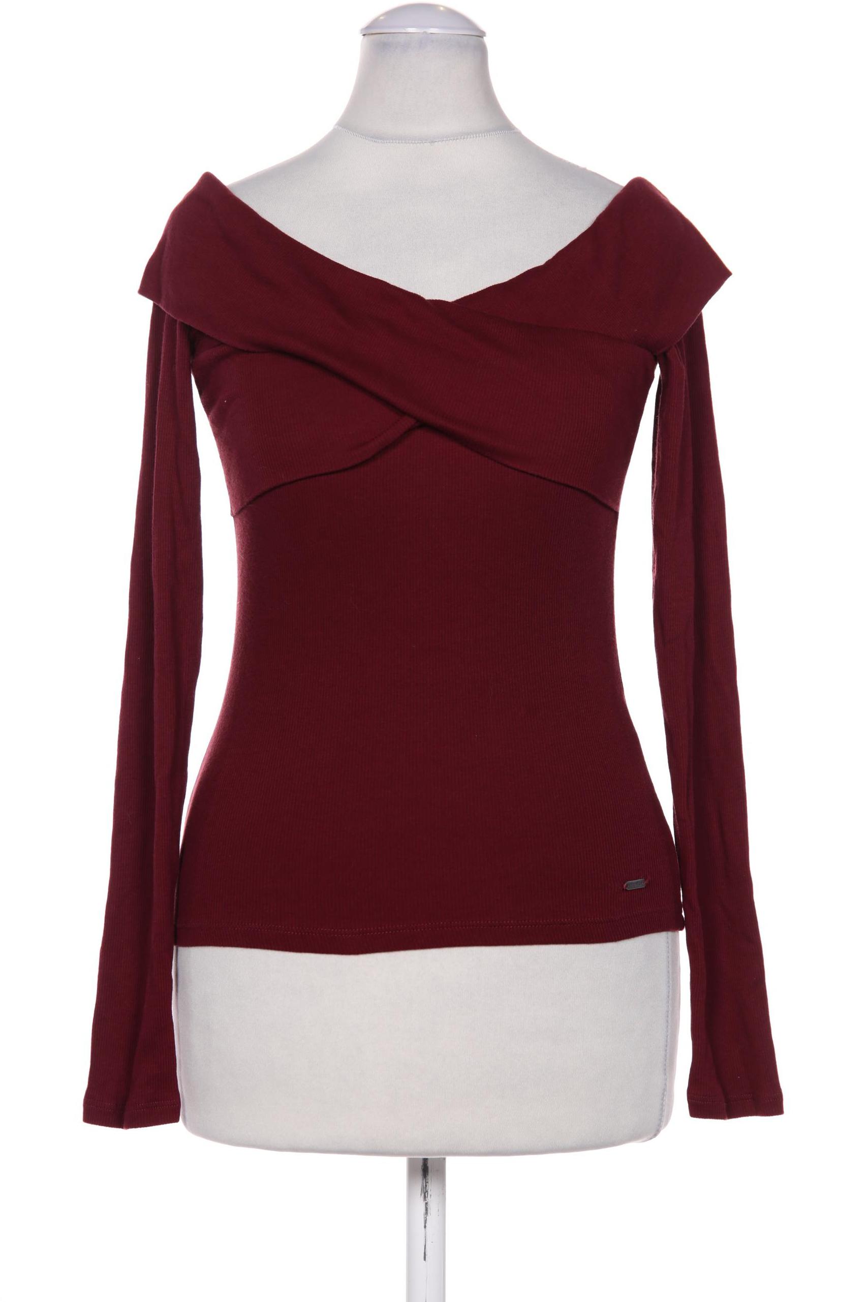 

Hollister Damen Langarmshirt, bordeaux, Gr. 36