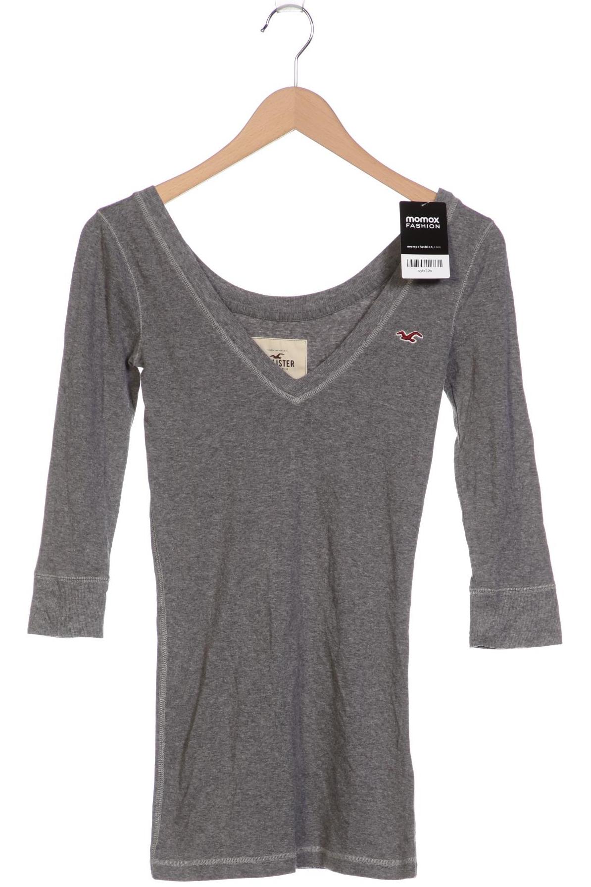 

Hollister Damen Langarmshirt, grau, Gr. 36
