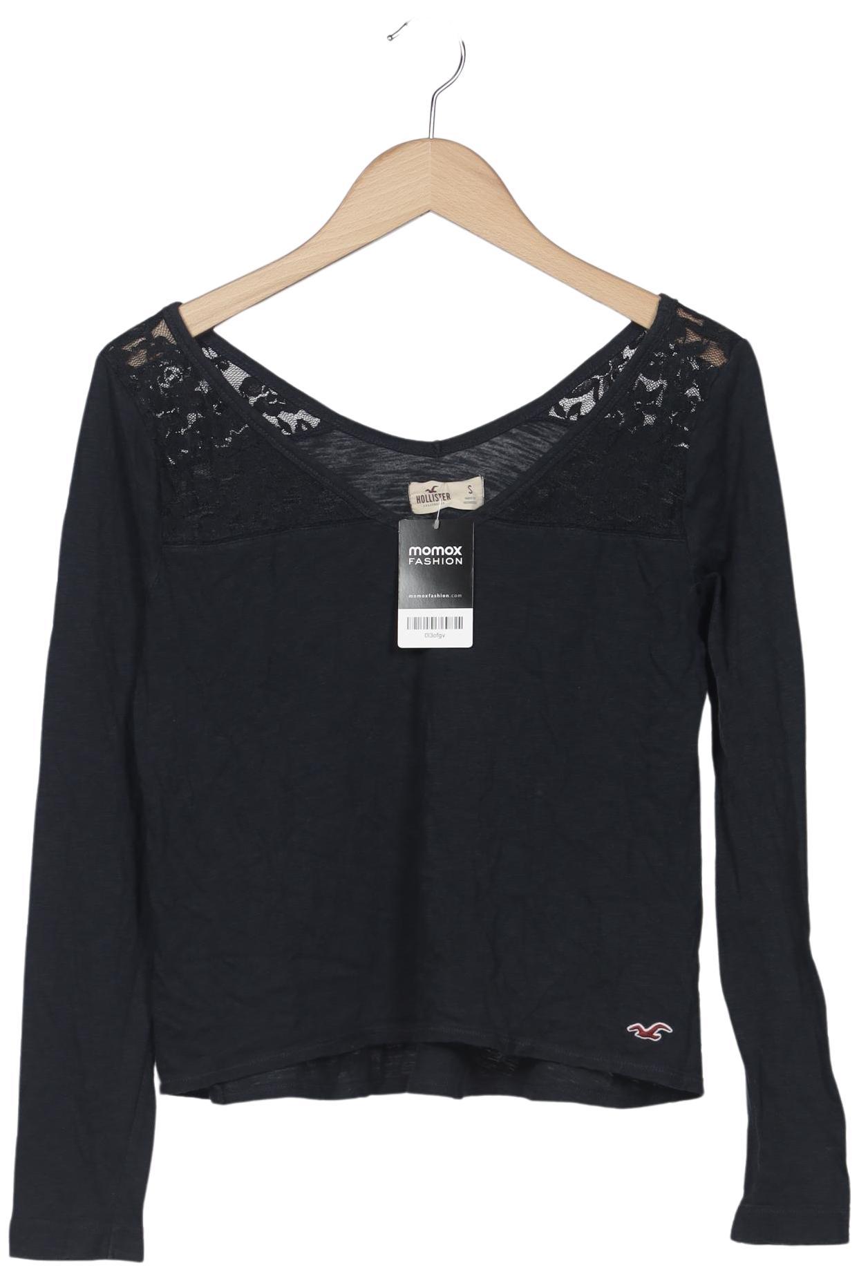 

Hollister Damen Langarmshirt, schwarz, Gr. 36