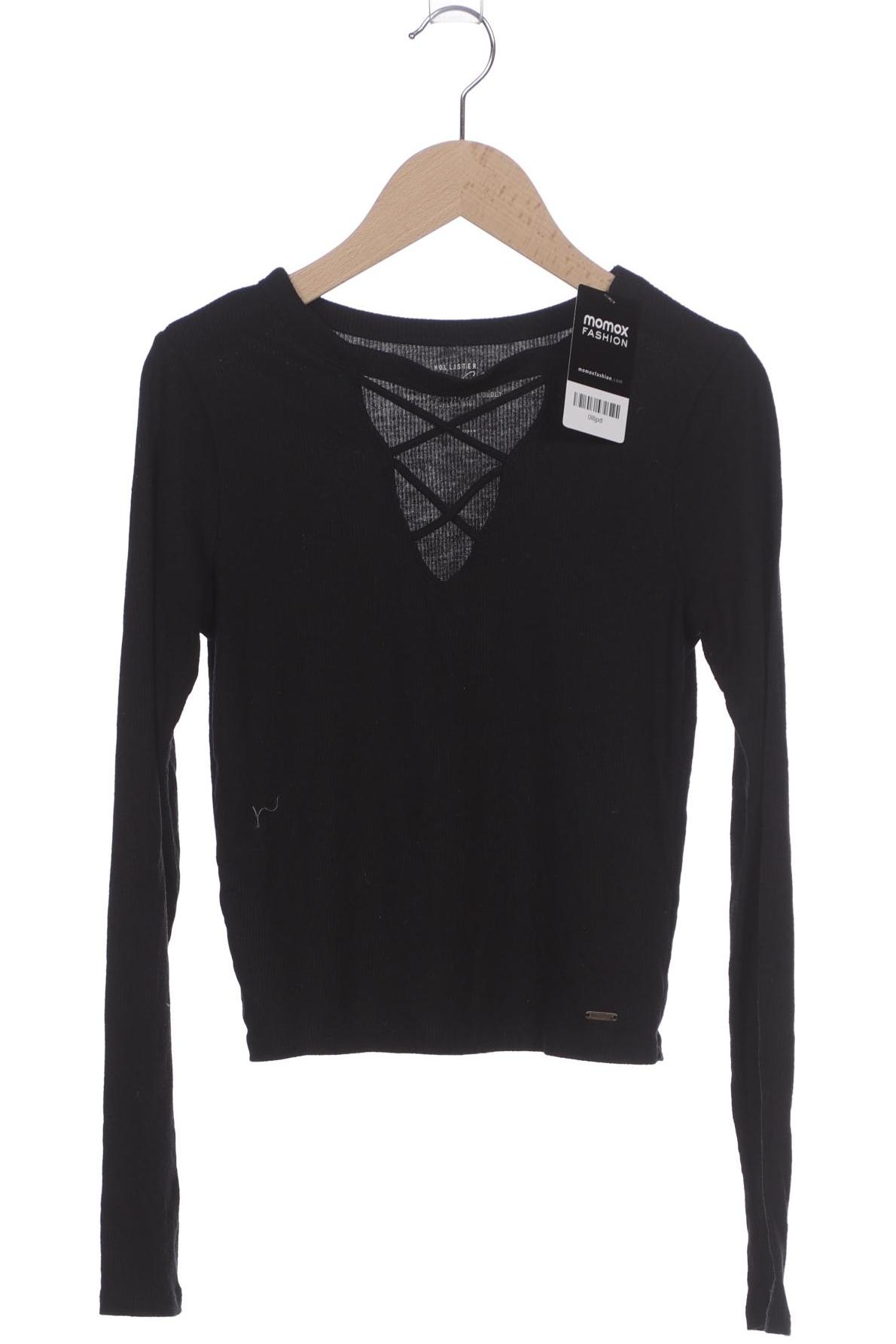 

Hollister Damen Langarmshirt, schwarz, Gr. 34