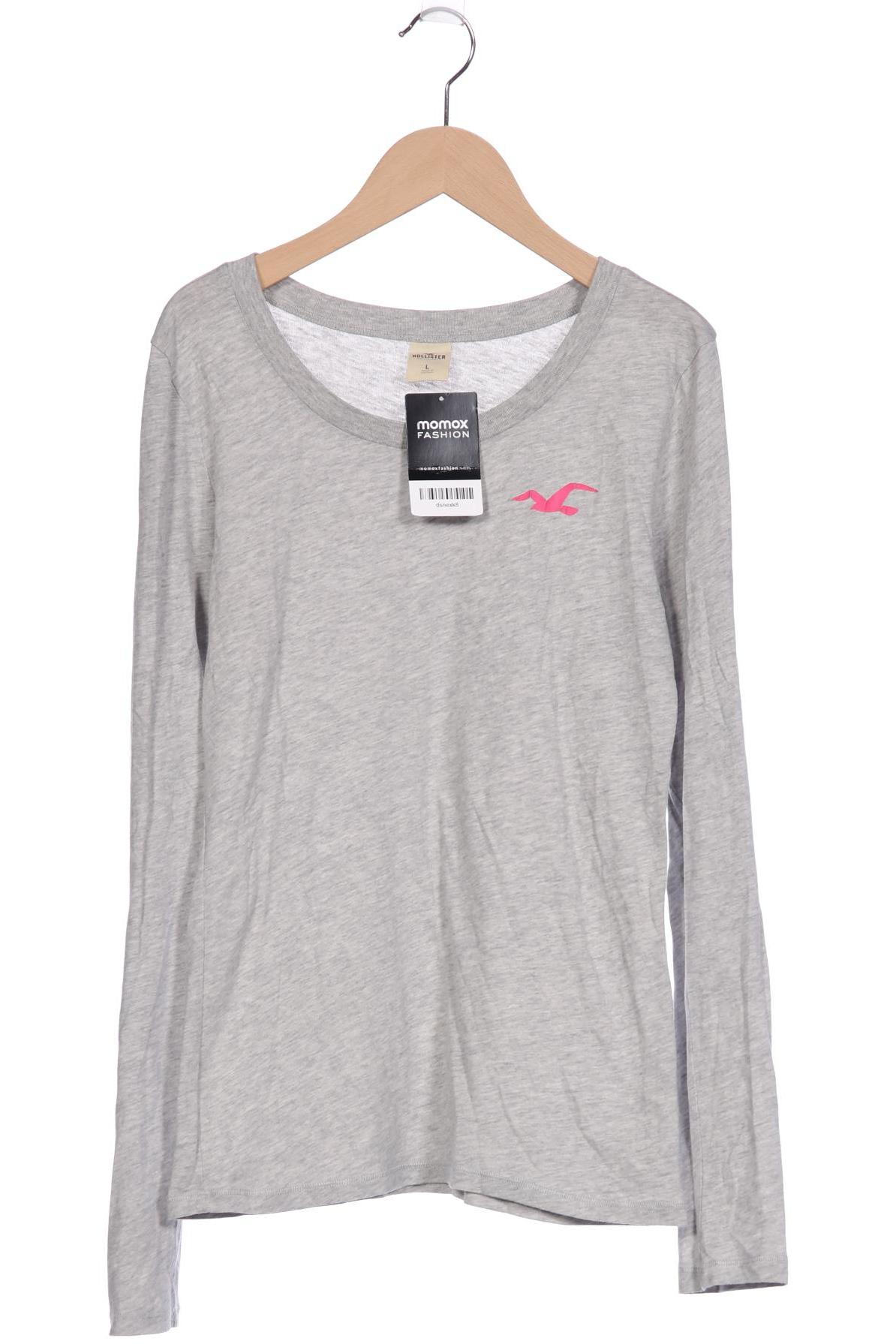 

Hollister Damen Langarmshirt, grau, Gr. 42