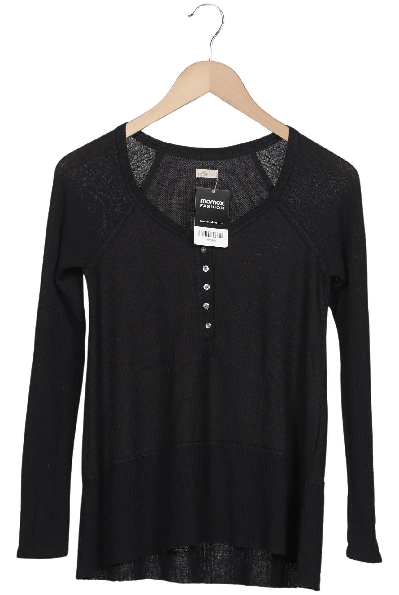 

Hollister Damen Langarmshirt, schwarz, Gr. 36