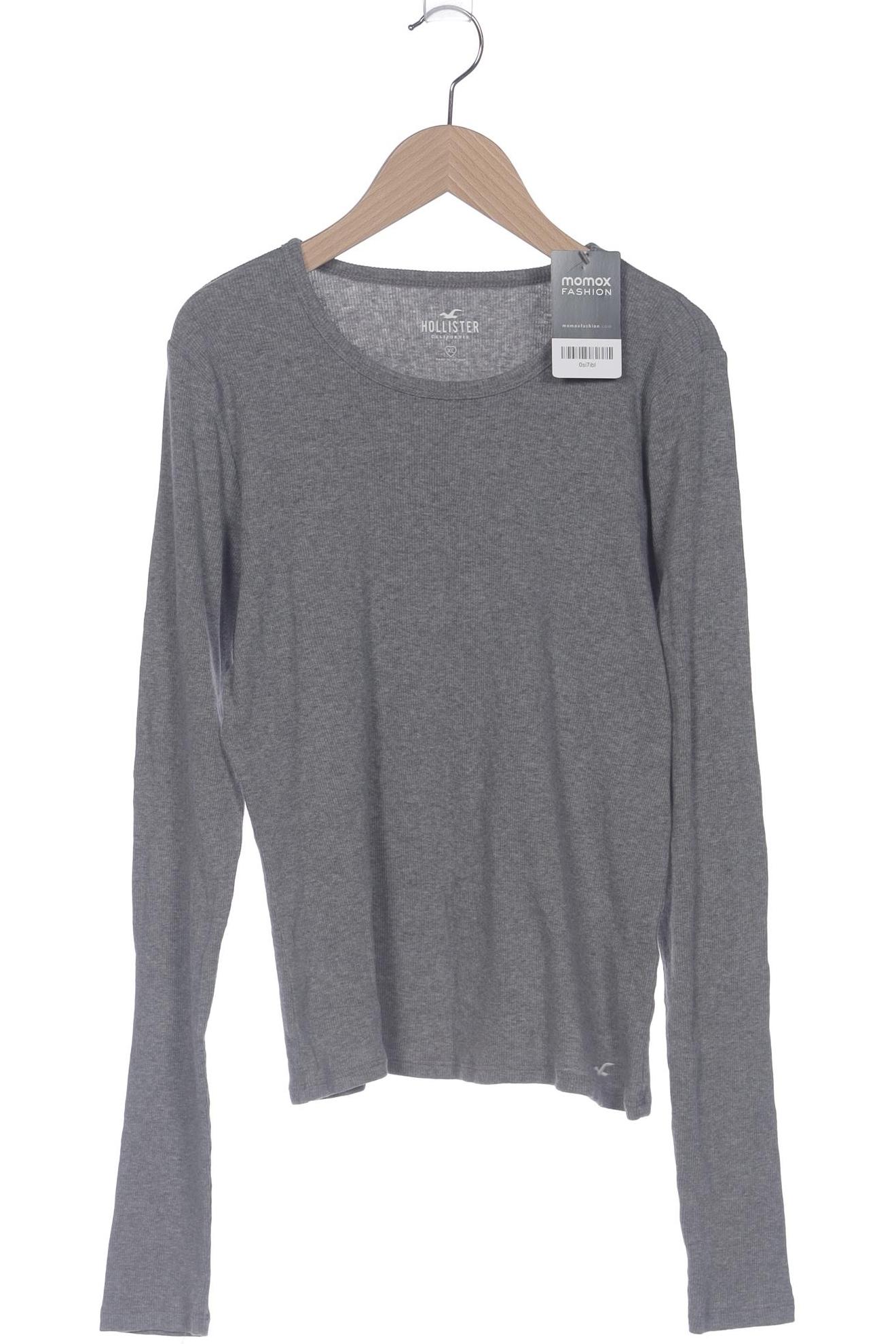 

Hollister Damen Langarmshirt, grau, Gr. 44
