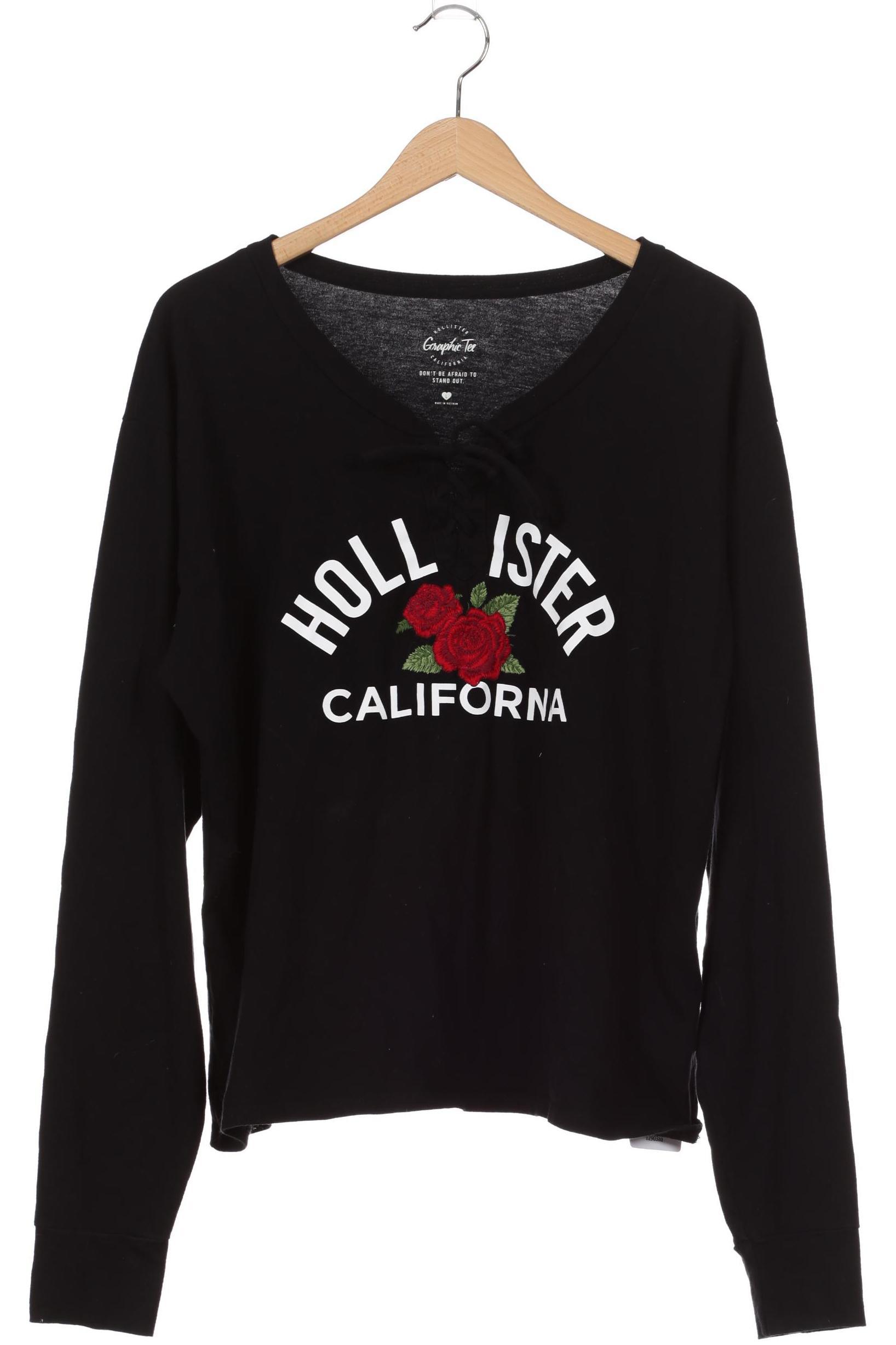 

Hollister Damen Langarmshirt, schwarz, Gr.
