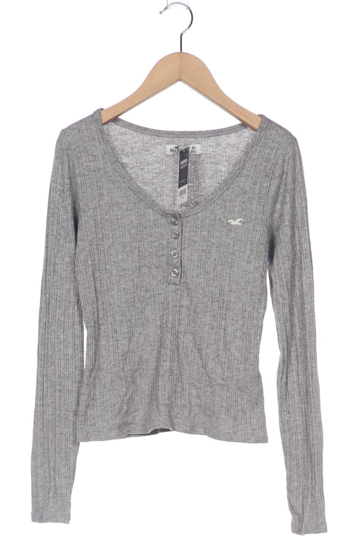 

Hollister Damen Langarmshirt, grau, Gr. 38