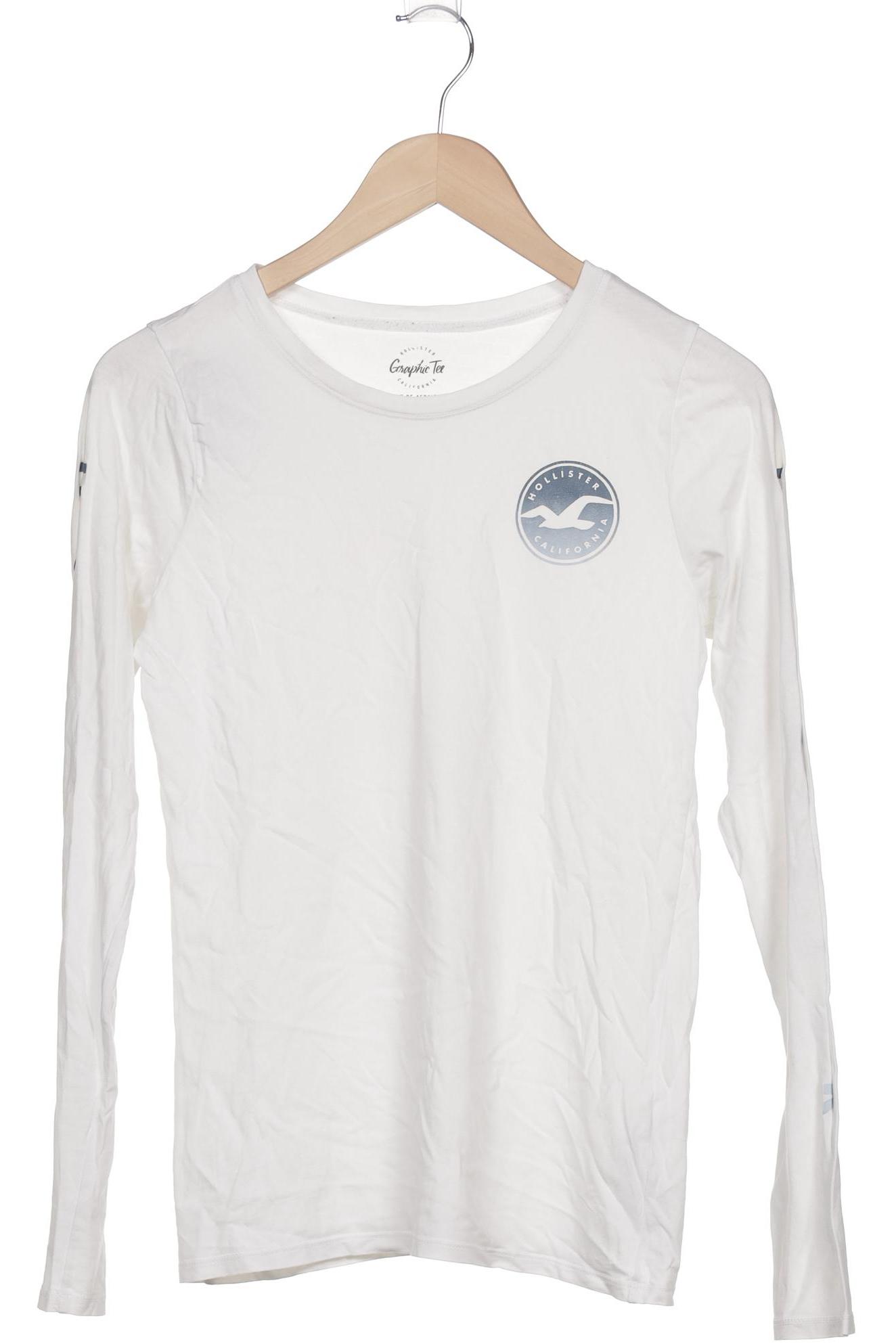 

Hollister Damen Langarmshirt, weiß, Gr. 38