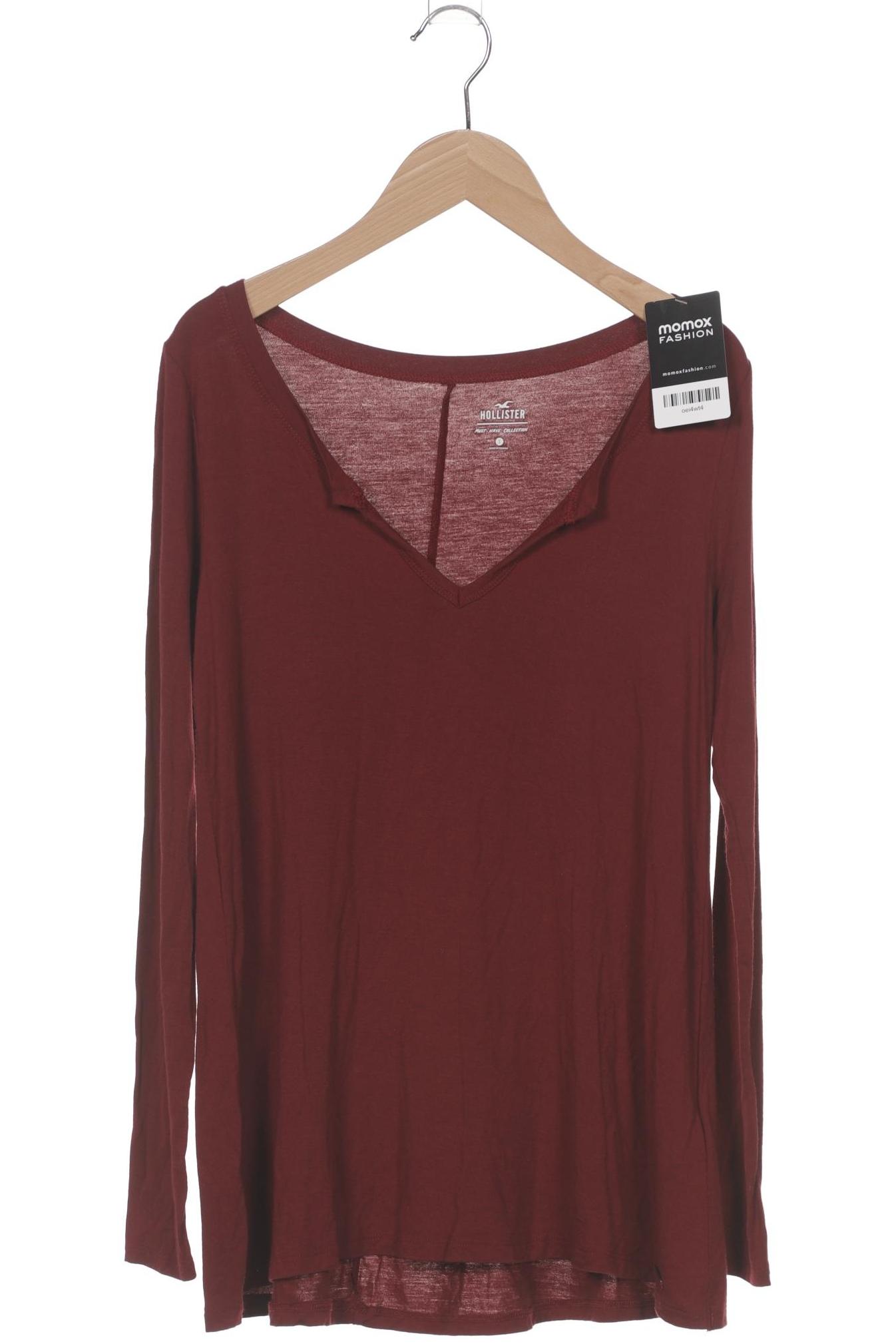 

Hollister Damen Langarmshirt, bordeaux, Gr. 36