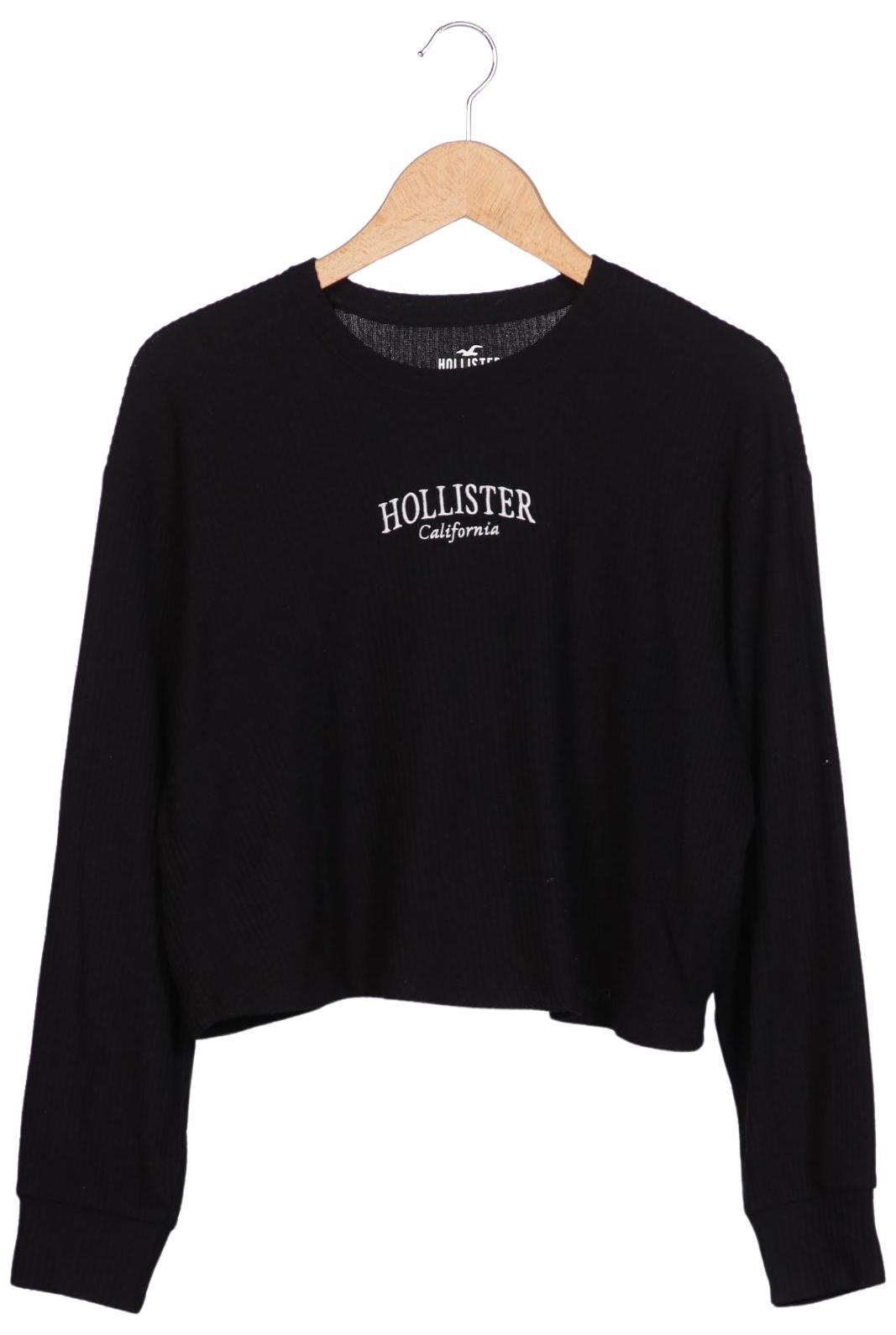 

Hollister Damen Langarmshirt, schwarz, Gr. 34
