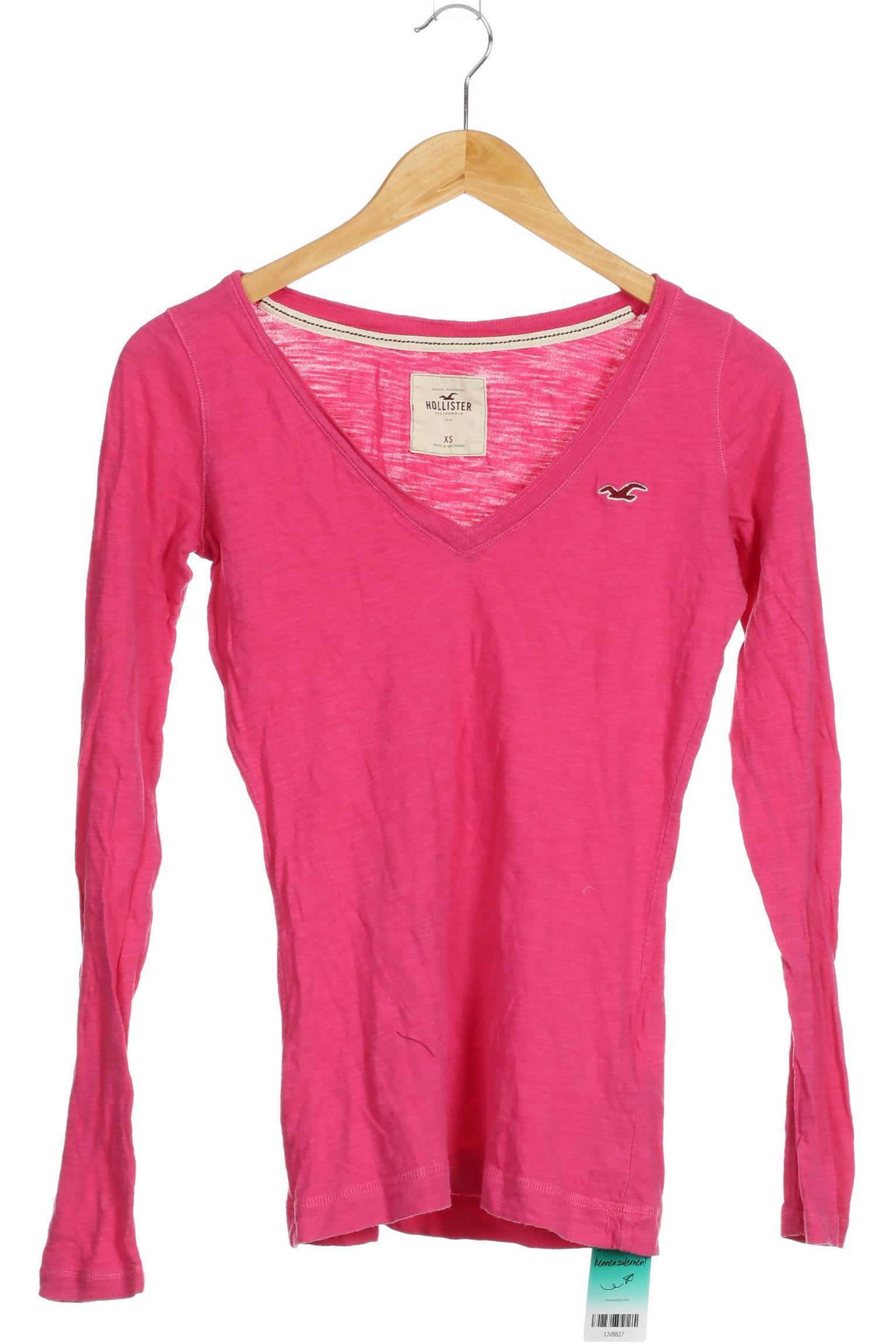 

Hollister Damen Langarmshirt, pink, Gr.