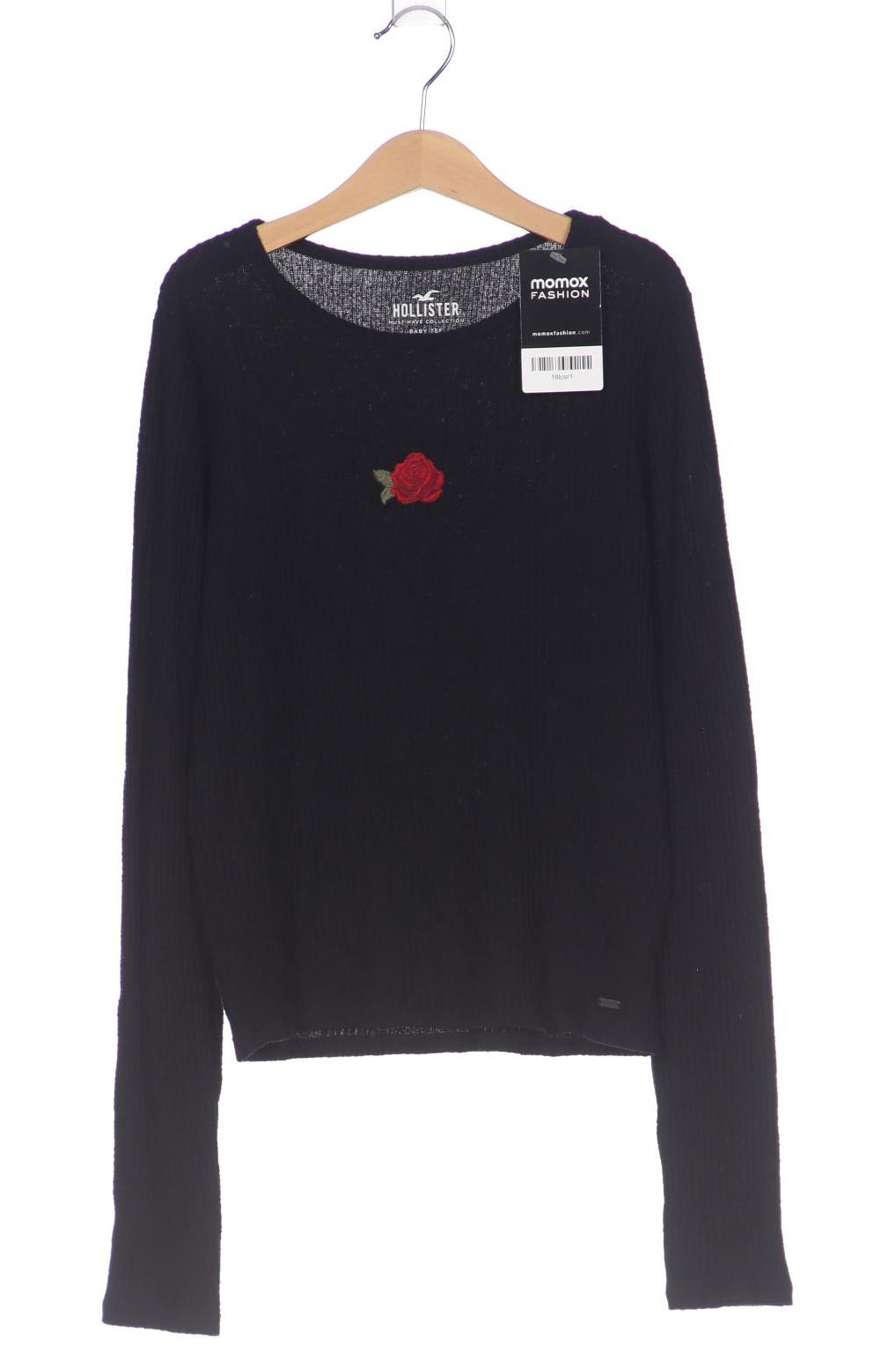 

Hollister Damen Langarmshirt, schwarz, Gr. 36