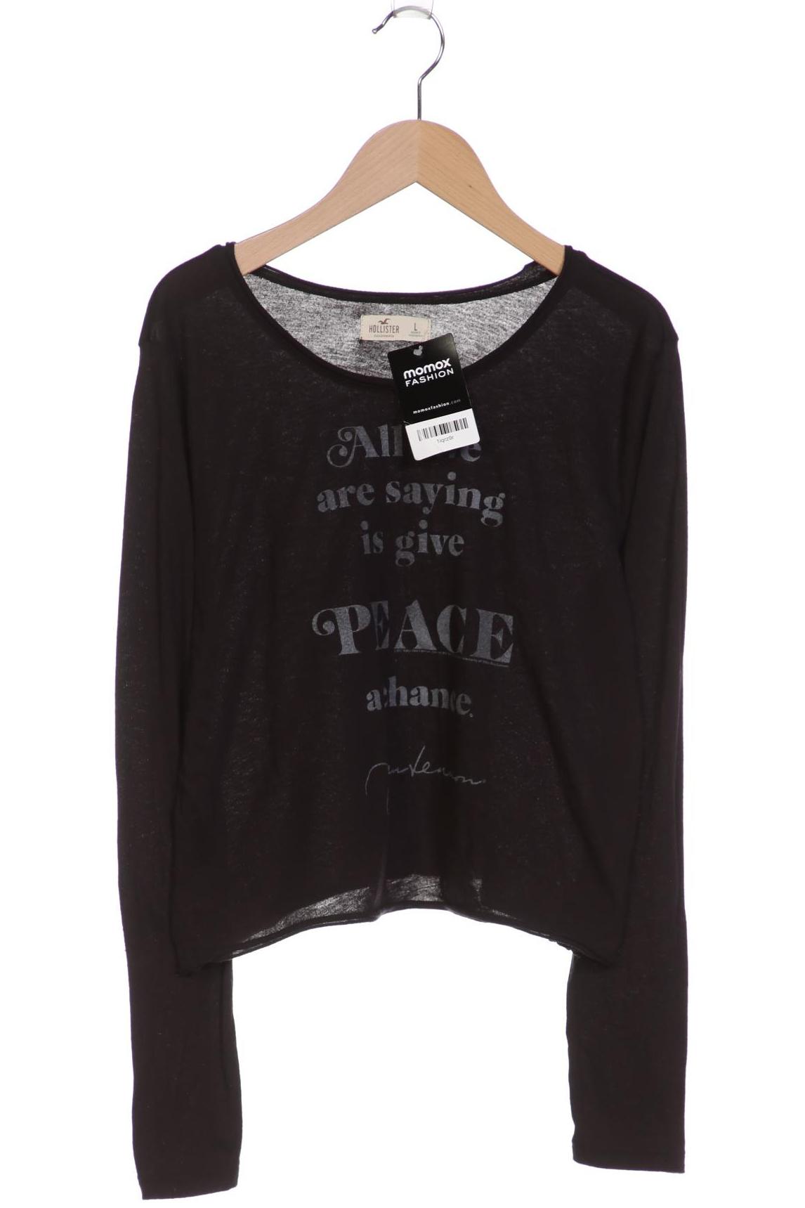 

Hollister Damen Langarmshirt, schwarz, Gr. 42