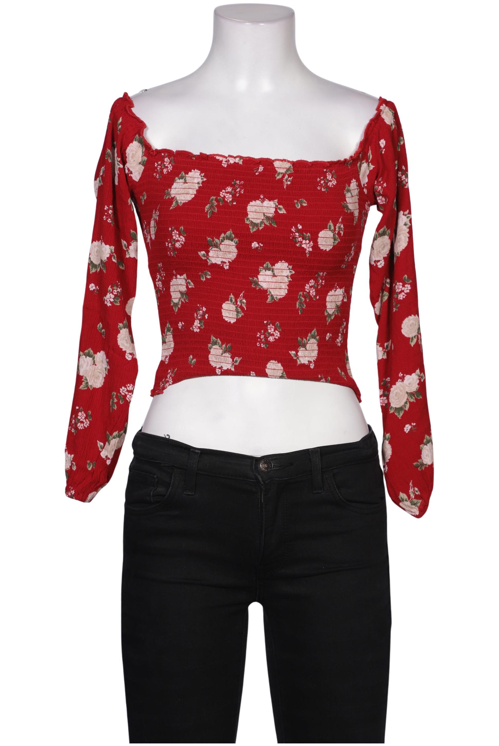 

Hollister Damen Langarmshirt, rot, Gr. 36