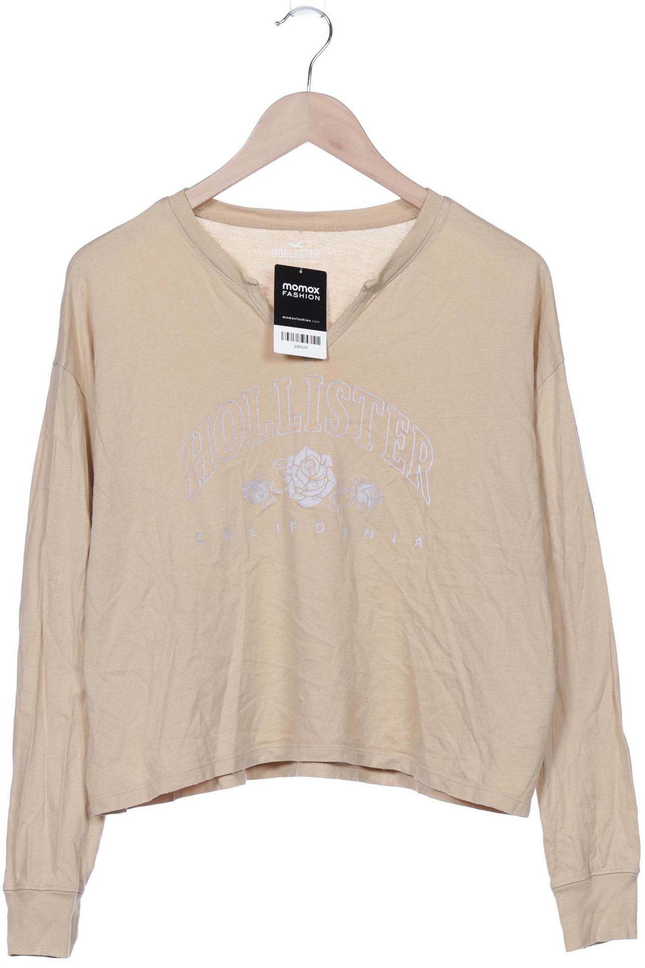 

Hollister Damen Langarmshirt, beige, Gr. 34