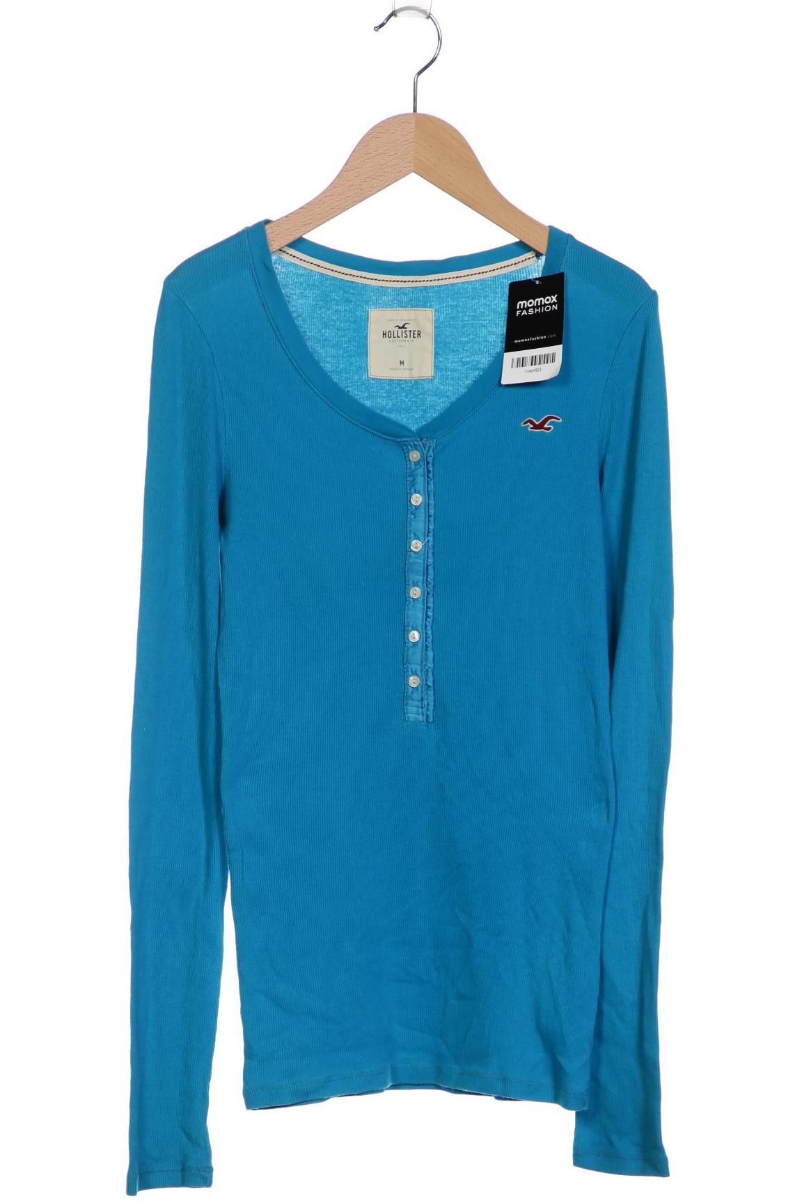 

Hollister Damen Langarmshirt, blau, Gr. 38