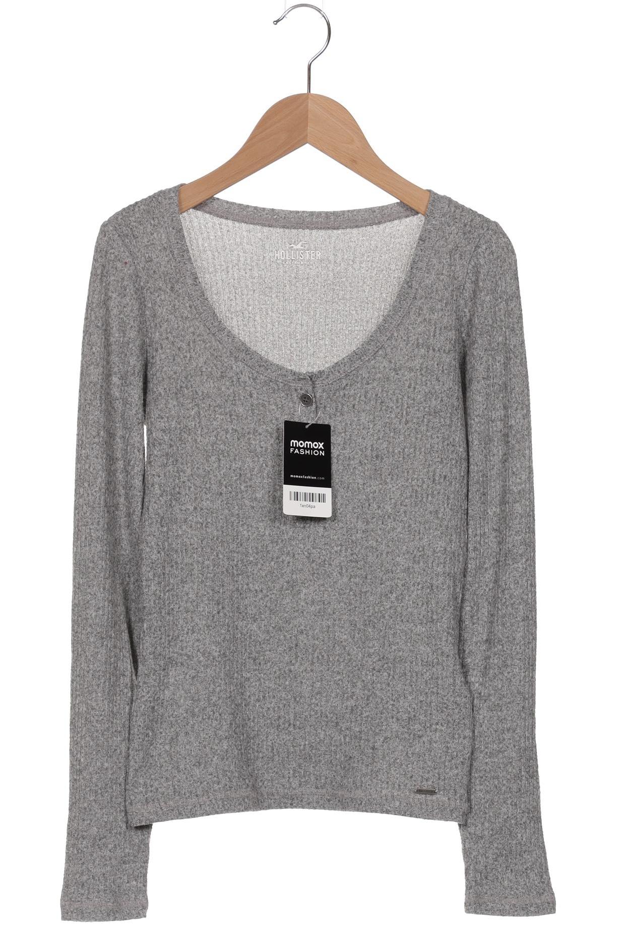 

Hollister Damen Langarmshirt, grau, Gr. 36