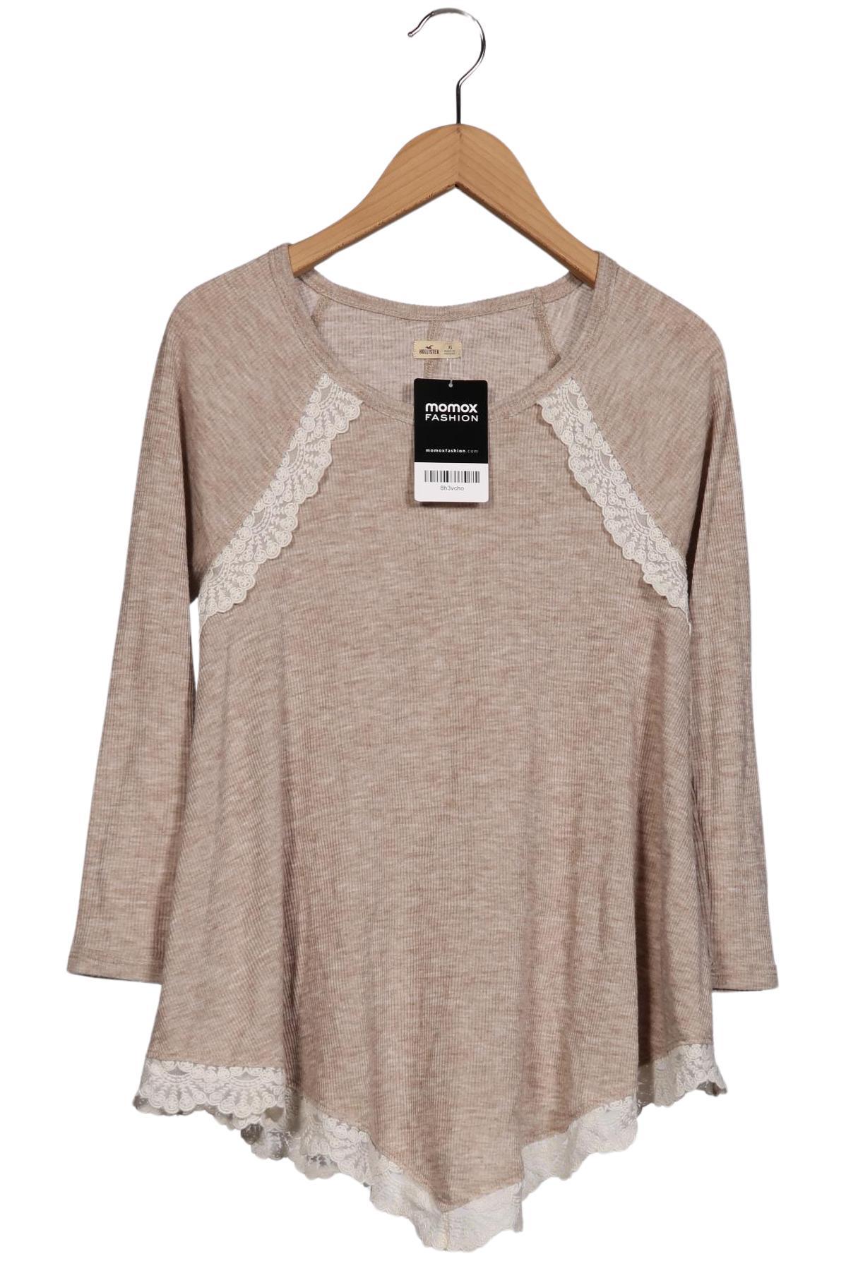 

Hollister Damen Langarmshirt, beige, Gr. 34