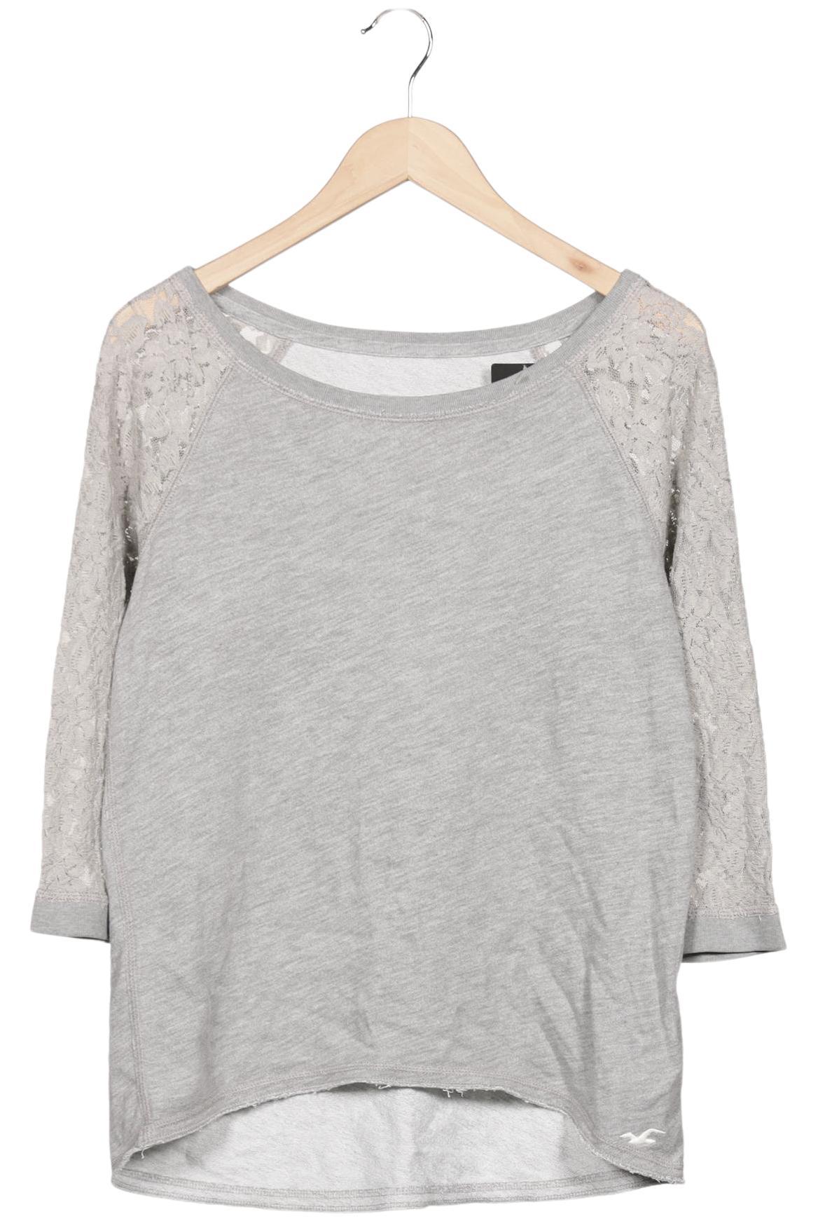 

Hollister Damen Langarmshirt, grau, Gr. 38