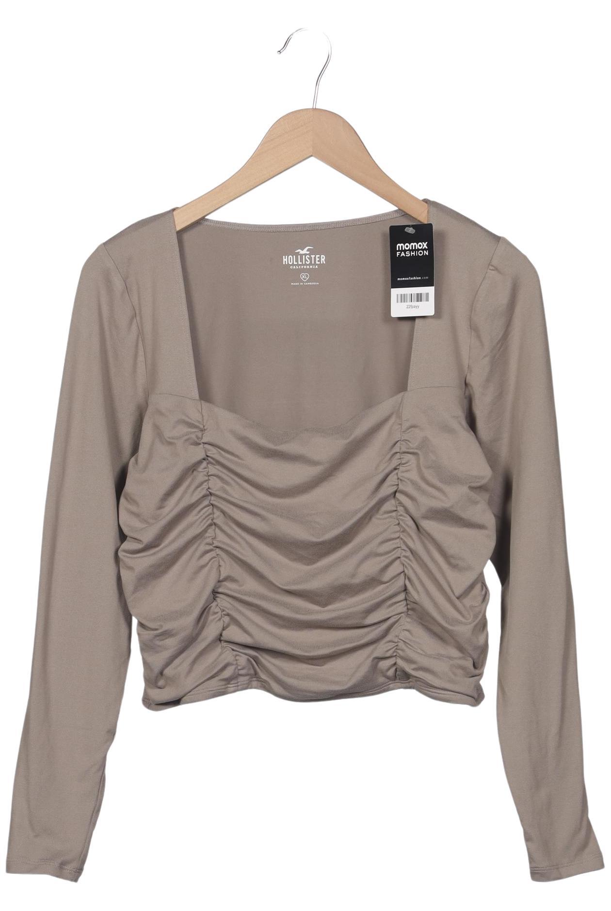 

Hollister Damen Langarmshirt, grau, Gr. 44