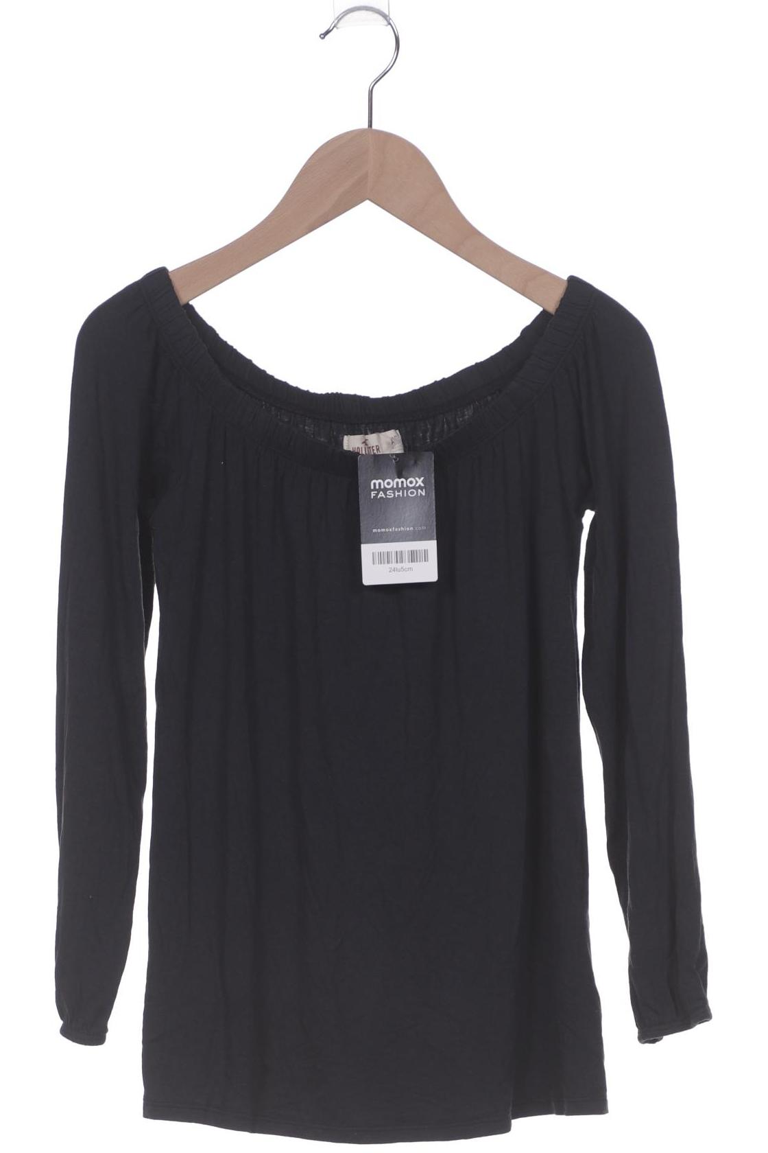 

Hollister Damen Langarmshirt, schwarz, Gr. 34