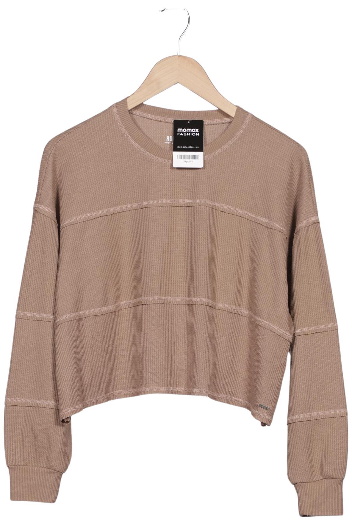 

Hollister Damen Langarmshirt, beige, Gr. 38