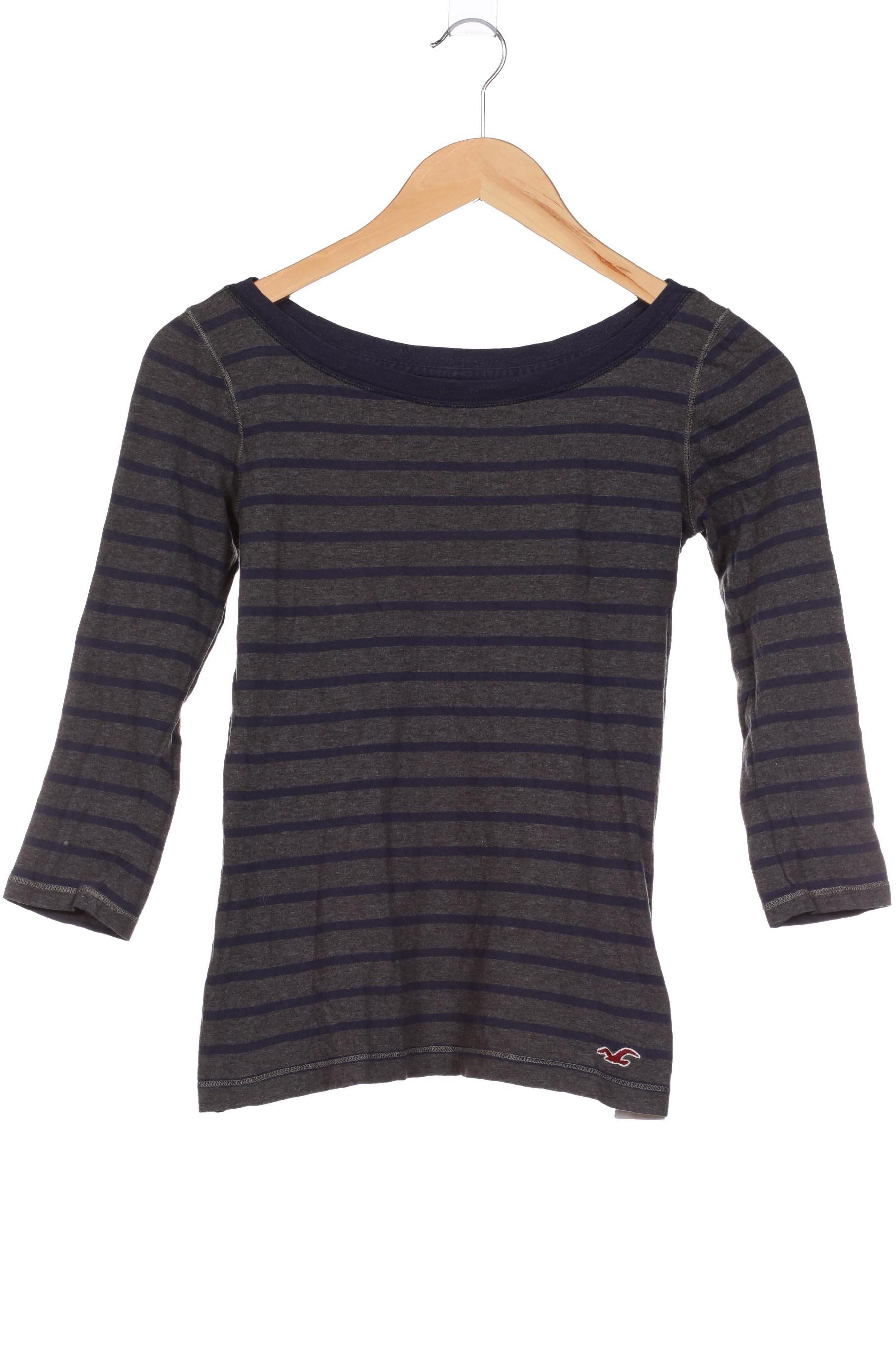 

Hollister Damen Langarmshirt, grau, Gr. 34