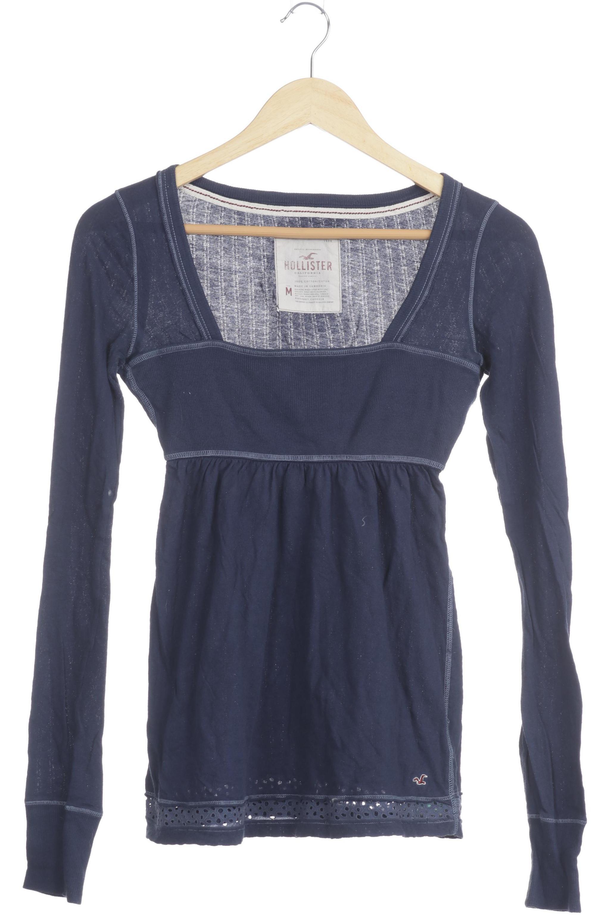 

Hollister Damen Langarmshirt, blau, Gr.