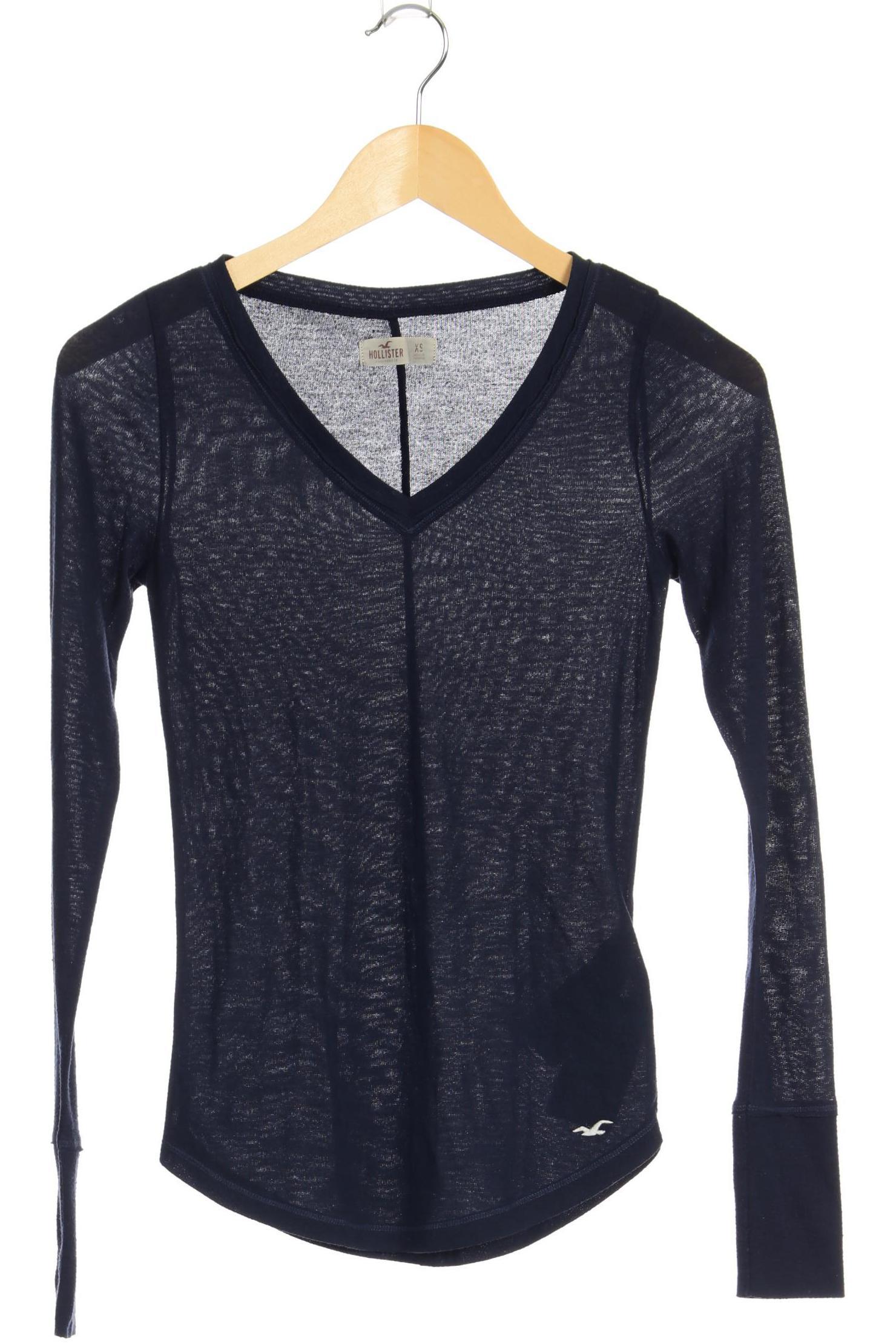 

Hollister Damen Langarmshirt, blau, Gr.