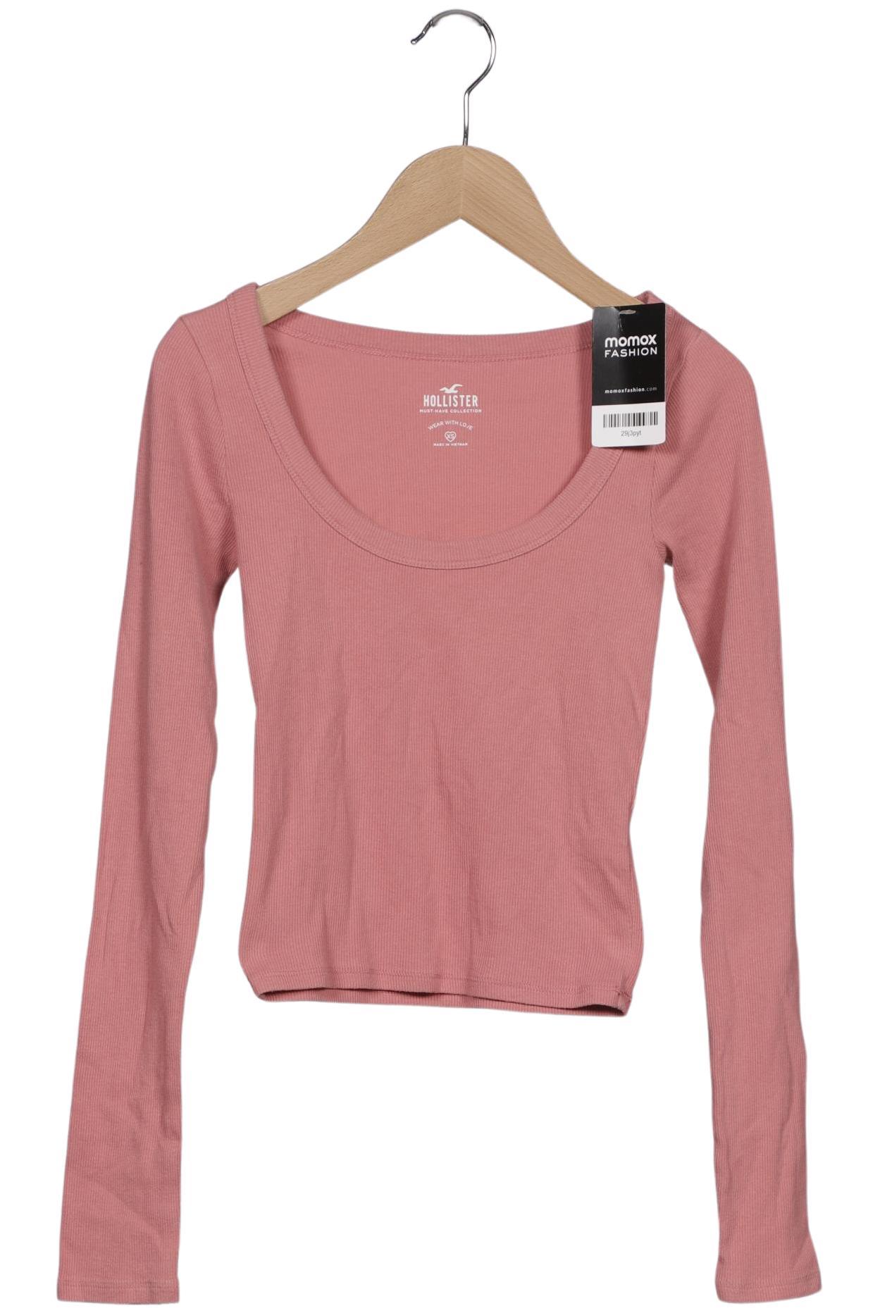 

Hollister Damen Langarmshirt, pink, Gr. 34